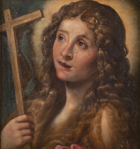 Seguace di Agostino Carracci, Maria Maddalena penitente, primo decennio del XVII secolo, olio su tela, © Galleria Borghese / foto Mauro Coen
