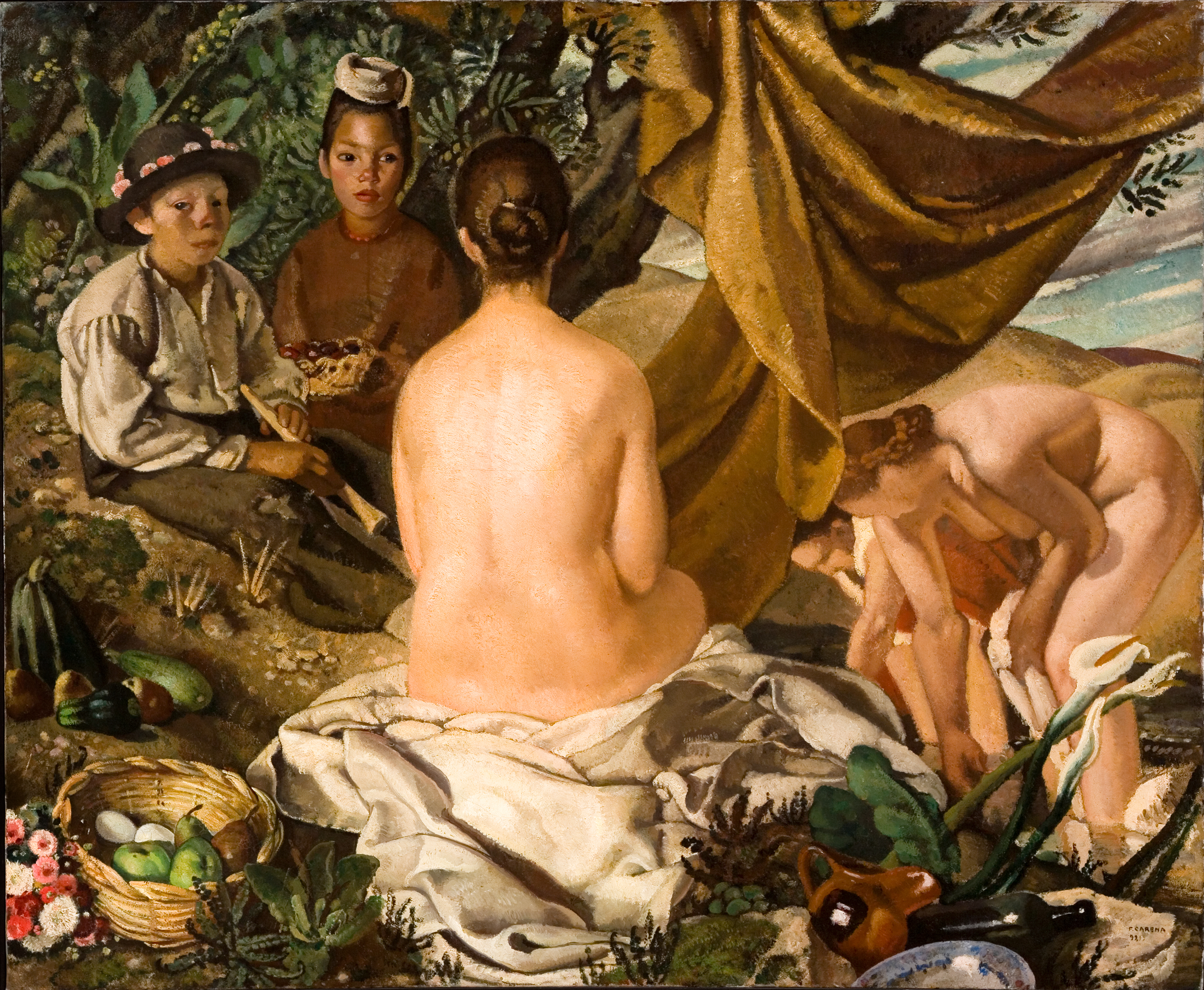 Felice Carena Quiete, 1921 olio su tela, 150 x 181 cm Piacenza, Galleria d'Arte Moderna Ricci Oddi  Courtesy Galleria d'Arte Moderna Ricci Oddi, Piacenza