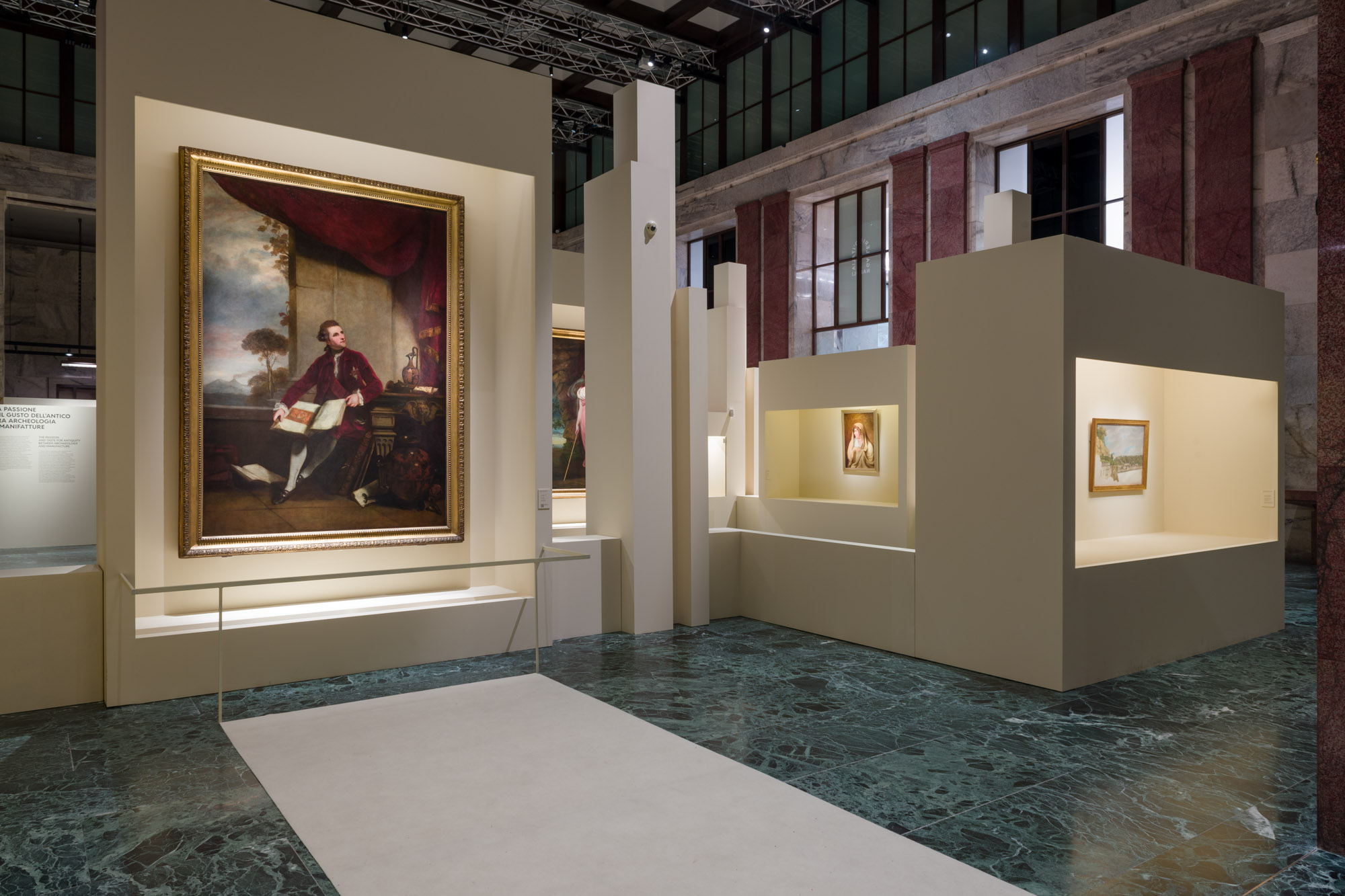 foto allestimento della mostra Sir William e Lady Hamilton