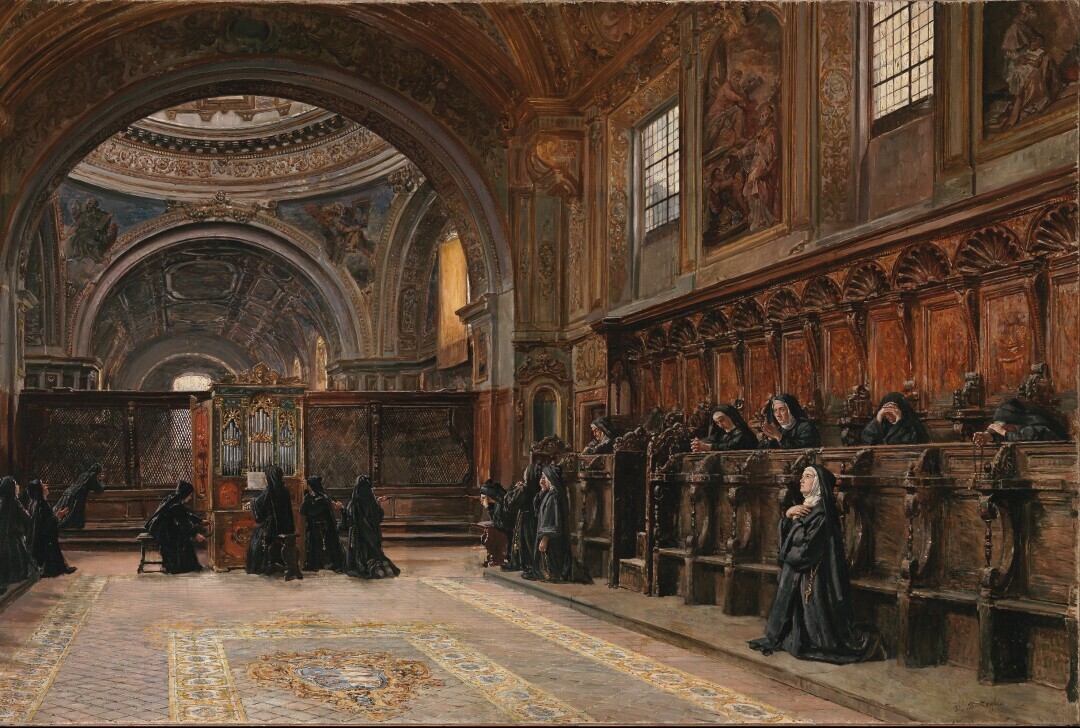 The Choir of the Church of Santa Maria Donnaregina Nuova