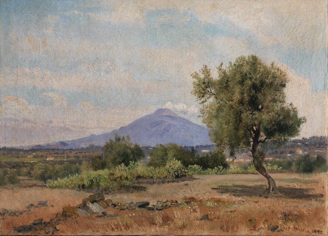 Landscape with the Vesuvius