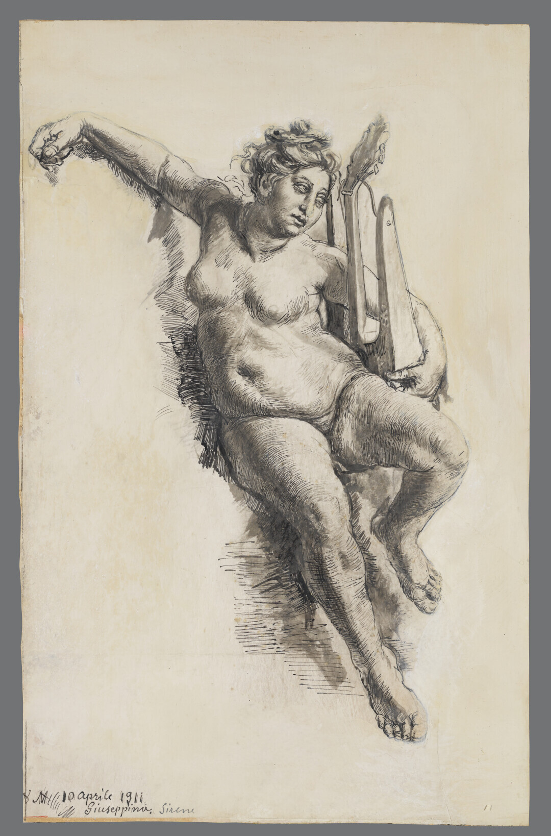 Nude of his Daughter Giuseppina as a Siren