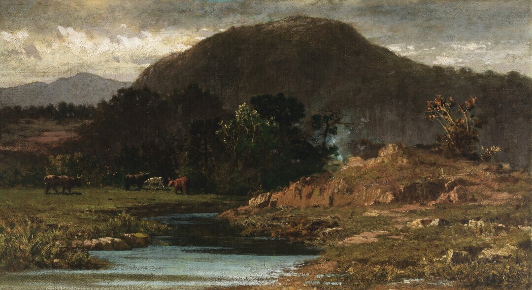 Landscape with a small lake