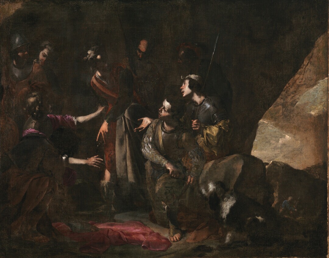 Soldiers Throwing Dice over Christ’s Clothes