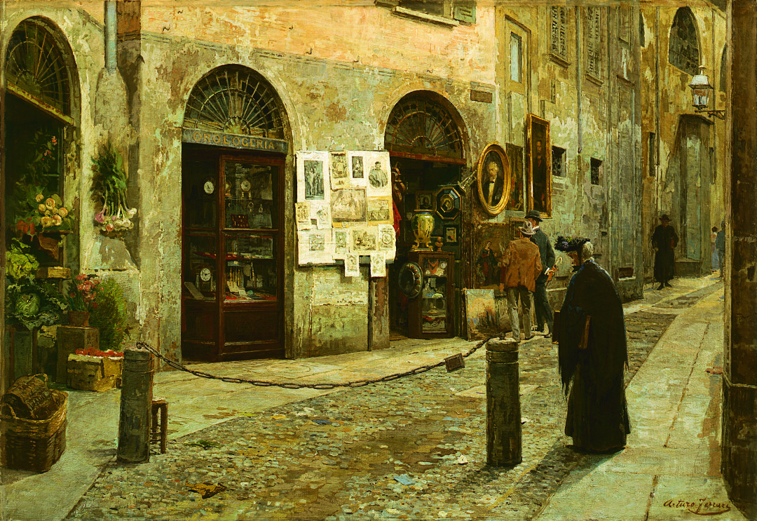 In the Old Street (Vicolo San Bernardino alle Ossa in Milan)