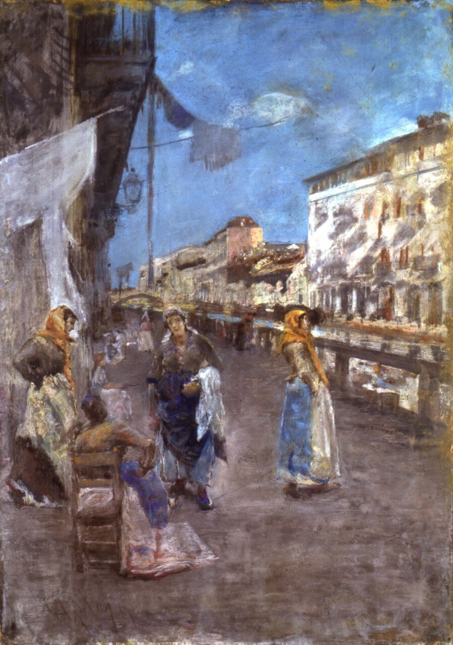 Washerwomen along the Naviglio