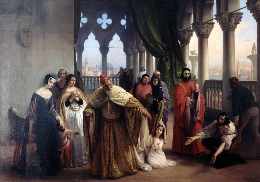 The Last Meeting between Jacopo Foscari and his Family Before Being Sent into Exile (The Two Foscaris)