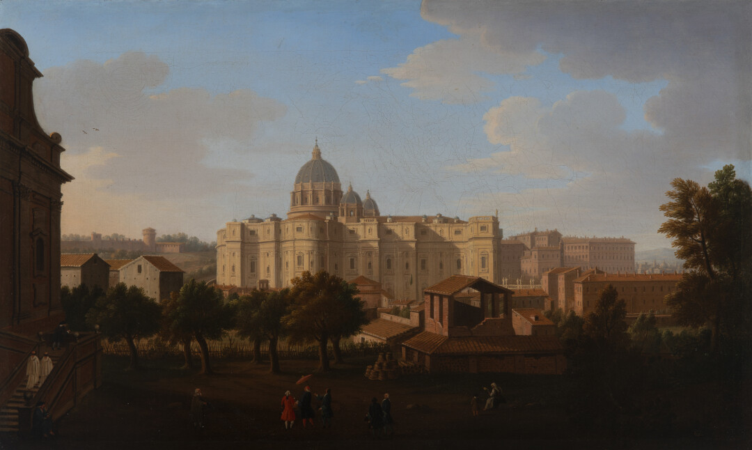 Veduta di San Pietro a Roma da Santa Maria delle Fornaci