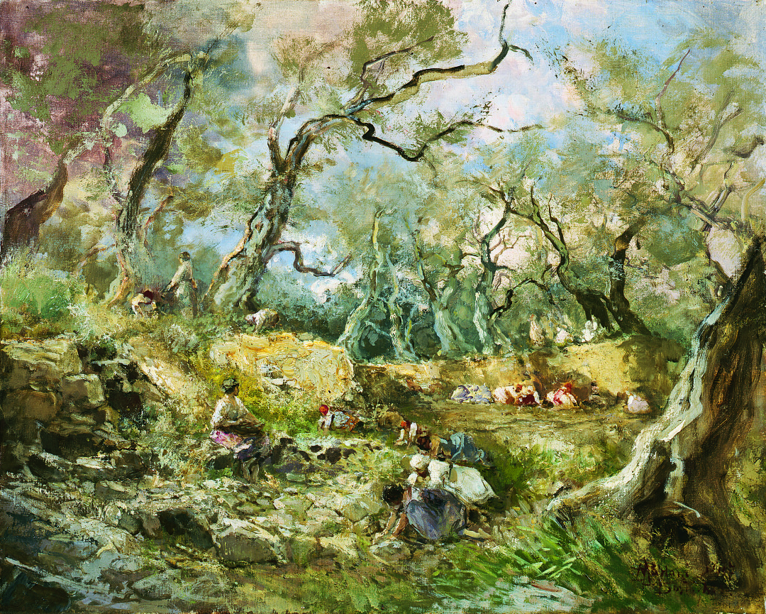 The Olive Harvest at Bordighera
