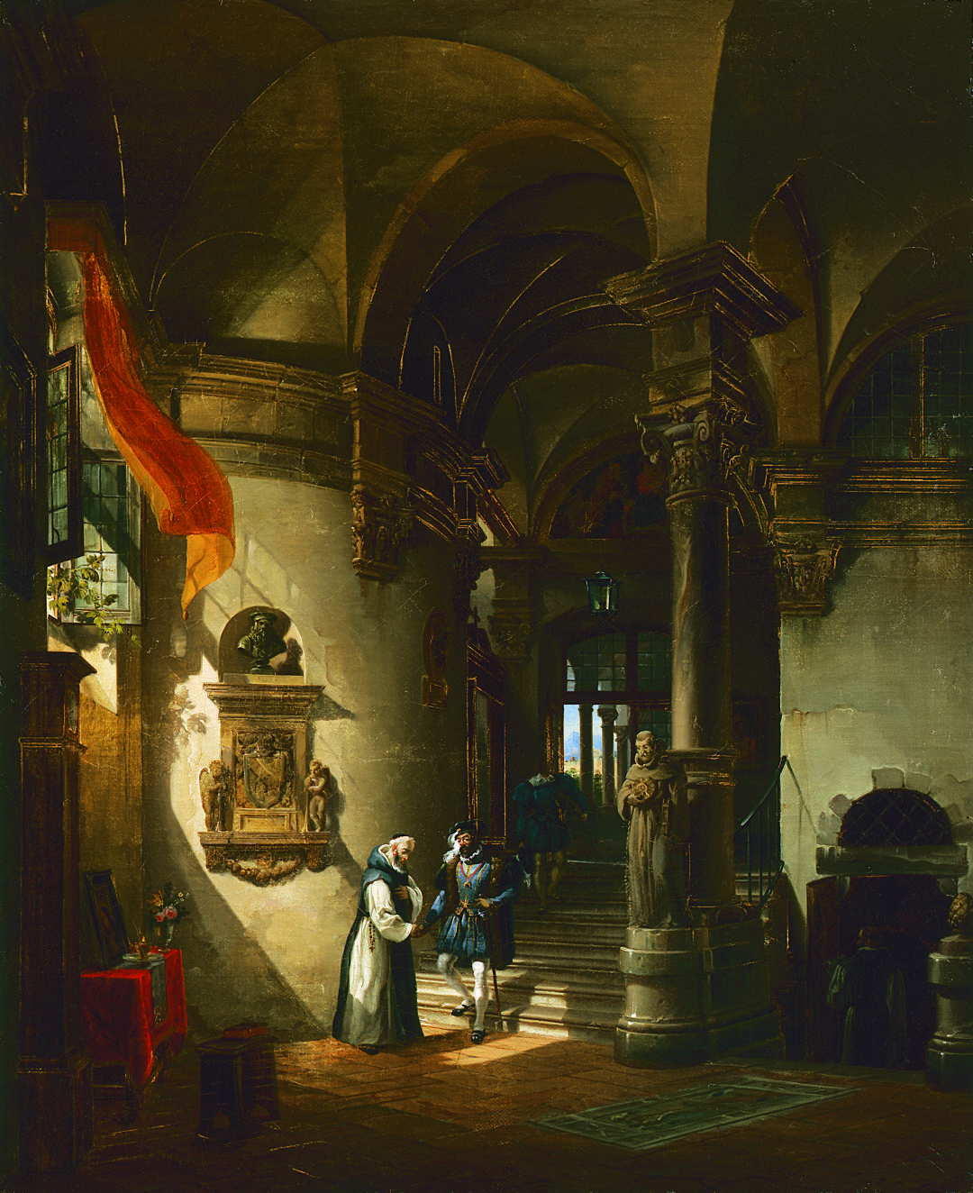 Charles V retires to the Monastery of San Yuste in Estremadura