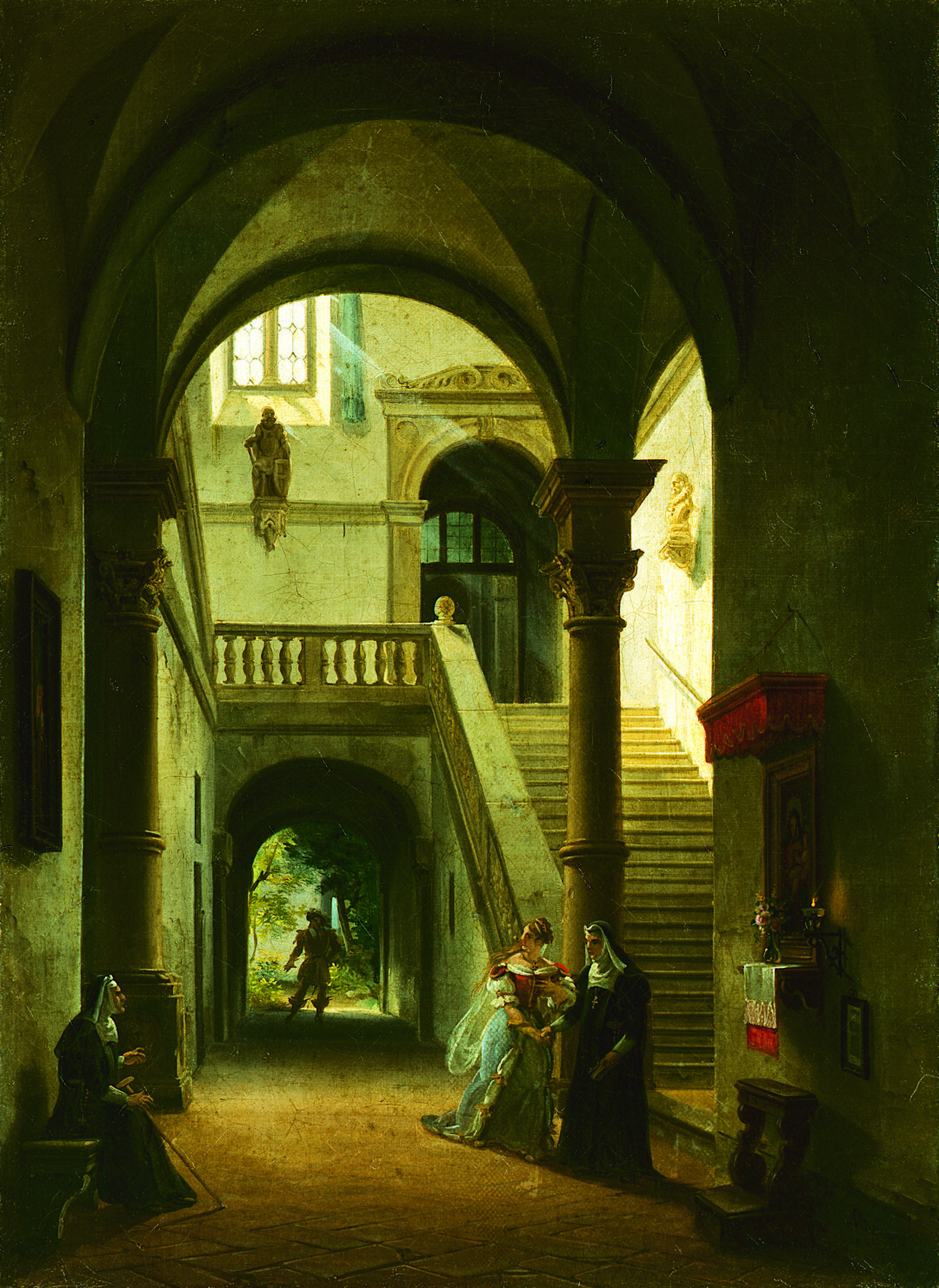 La Valliére visitata nel chiostro da Luigi XIV
