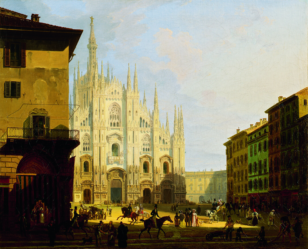 View of Piazza Duomo in Milan