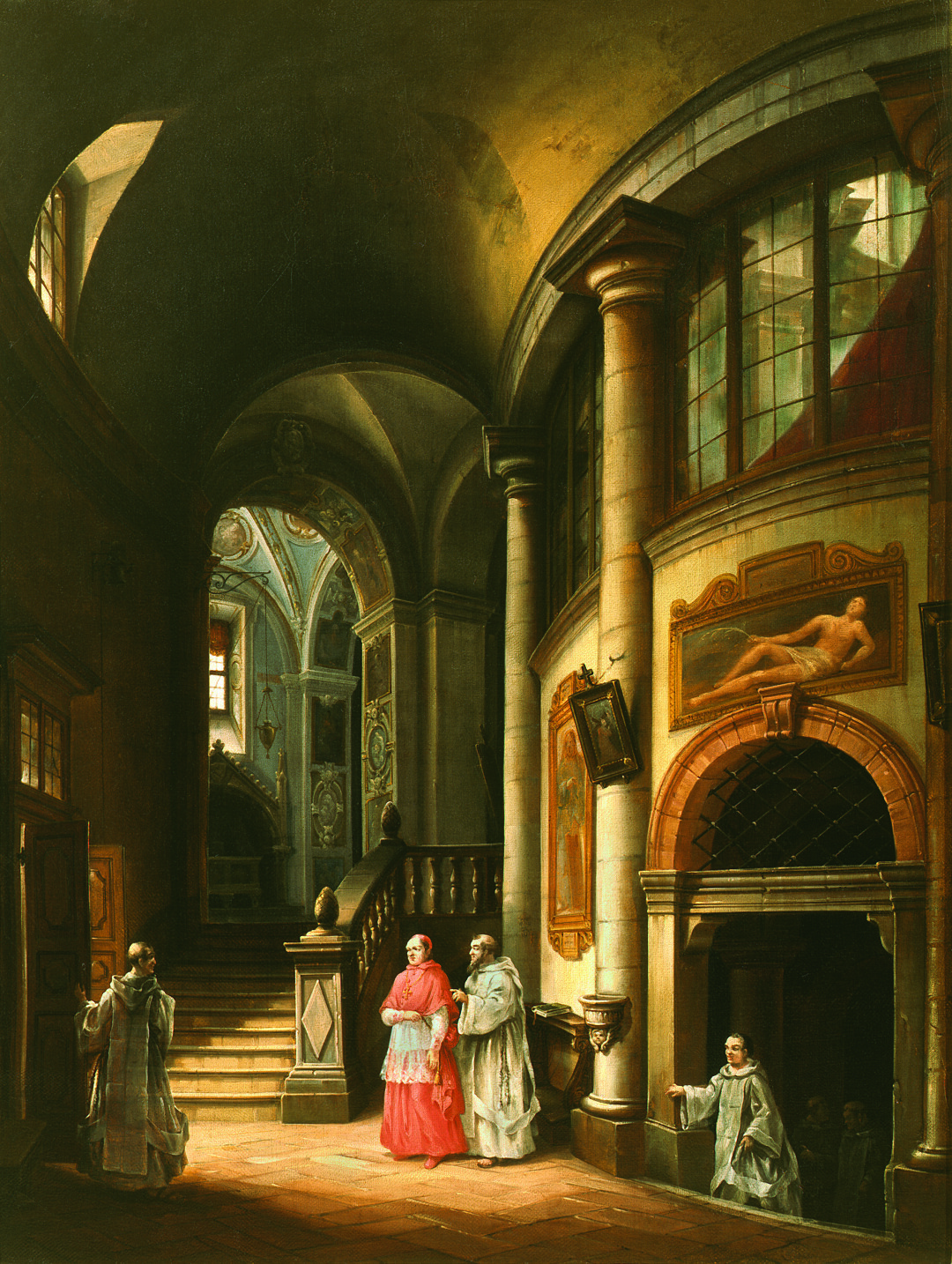 Interior of the Basilica of San Lorenzo in Milan