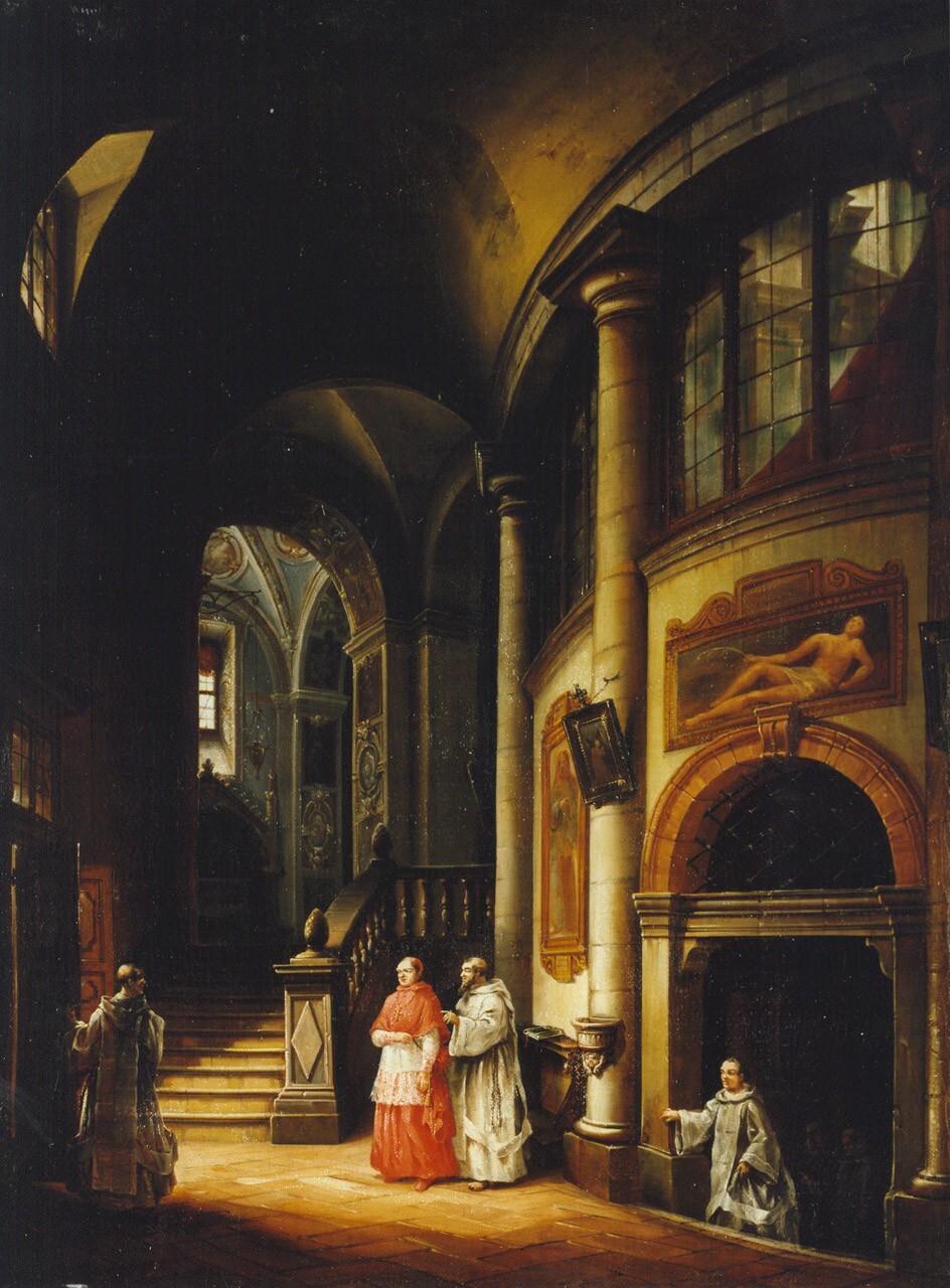 Interior of the Basilica of San Lorenzo in Milan