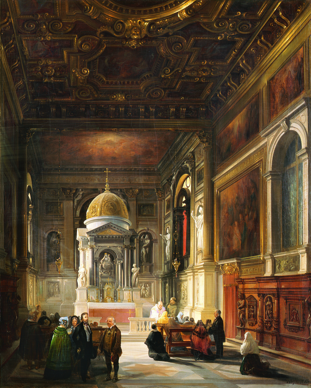 Interno della cappella del Rosario nella chiesa dei Santi Giovanni e Paolo a Venezia