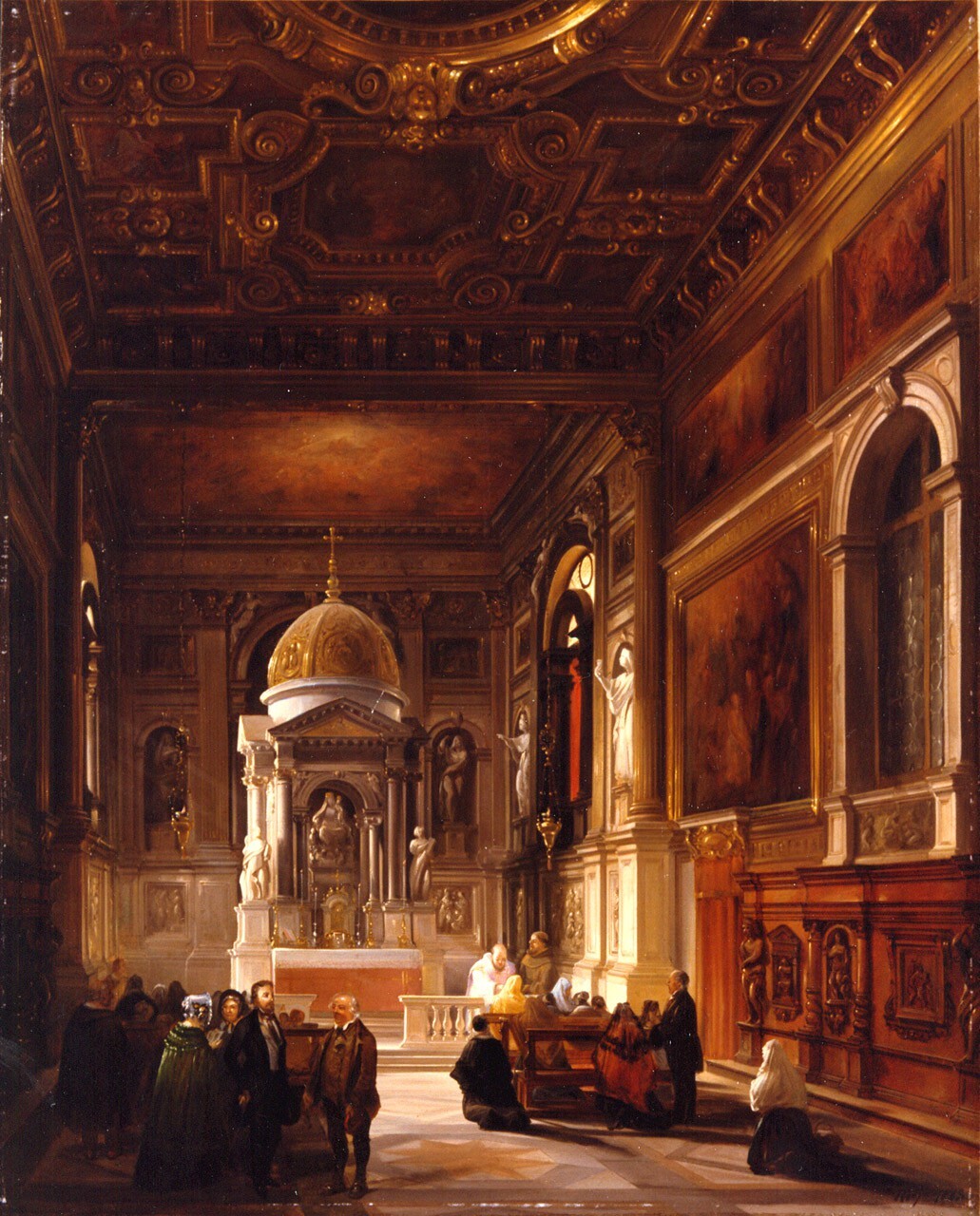 Interno della cappella del Rosario nella chiesa dei Santi Giovanni e Paolo a Venezia