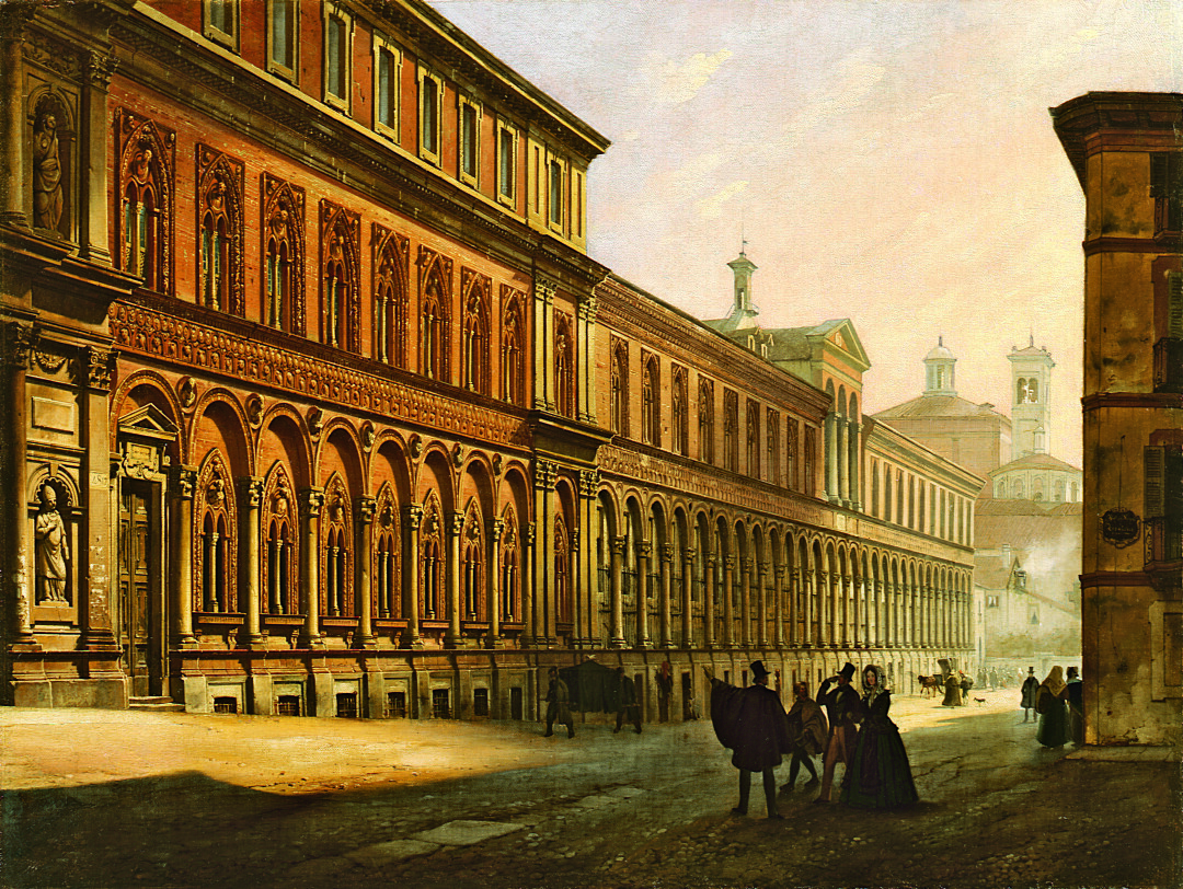 View of the Ospedale Maggiore in Milan