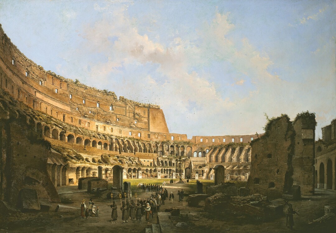 Processione all'interno del Colosseo