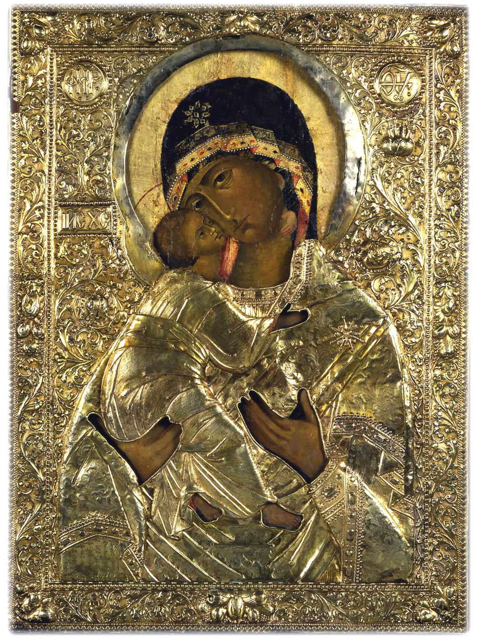 Revetment  of the icon "The Mother of God of Vladimir"