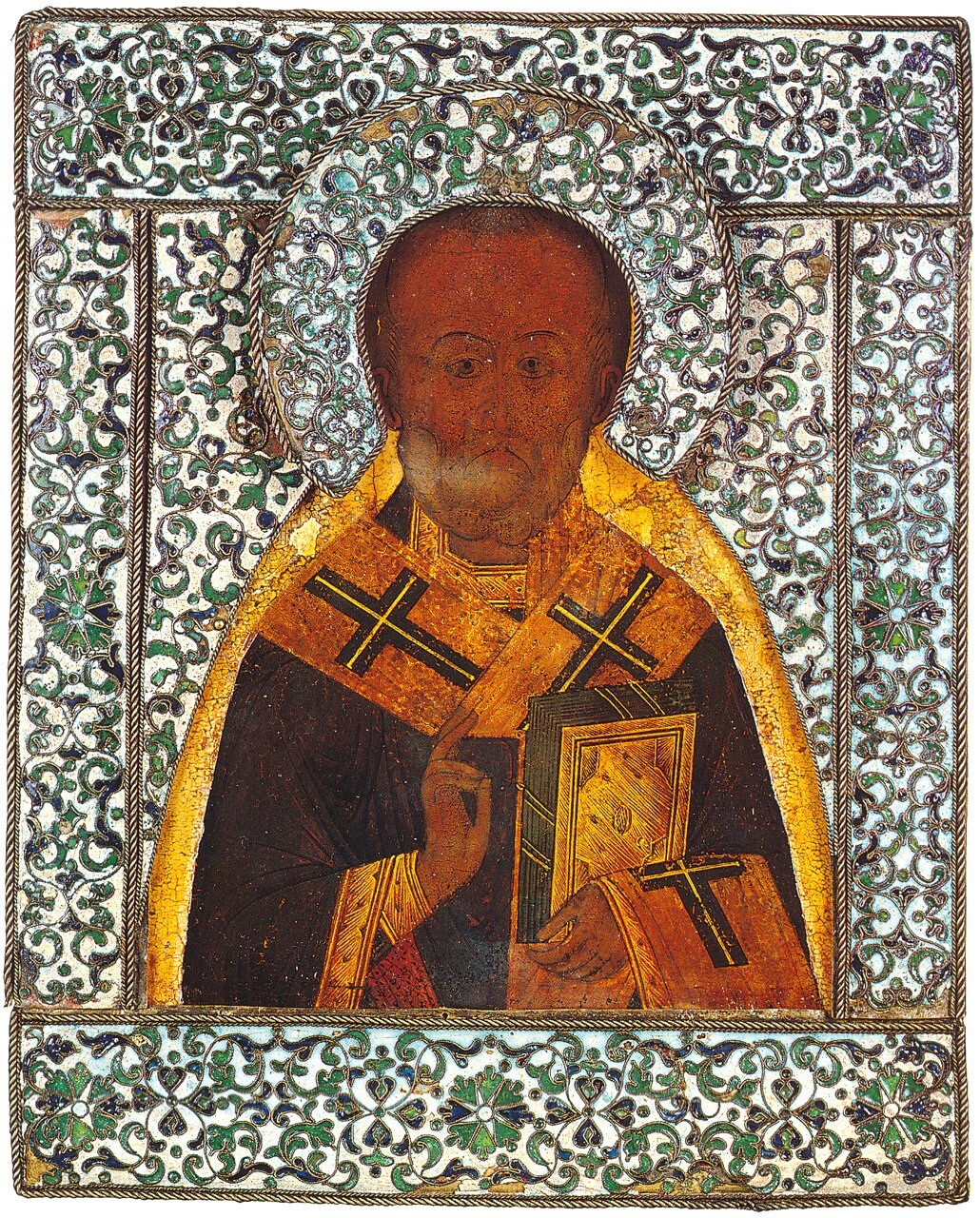 Rivestimento dell'icona "San Nicola taumaturgo"