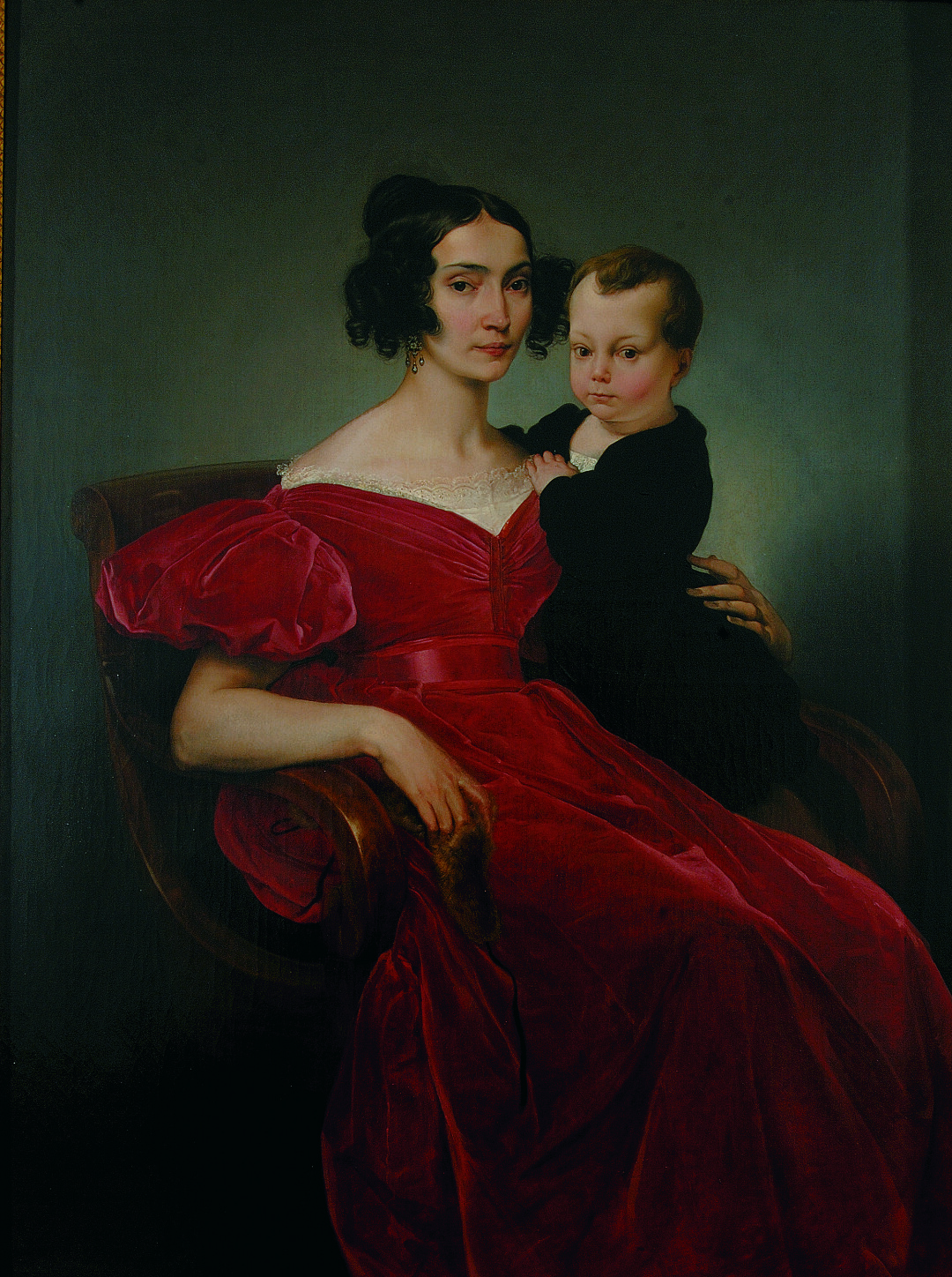 Ritratto della contessa Teresa Zumali Marsili col figlio Giuseppe