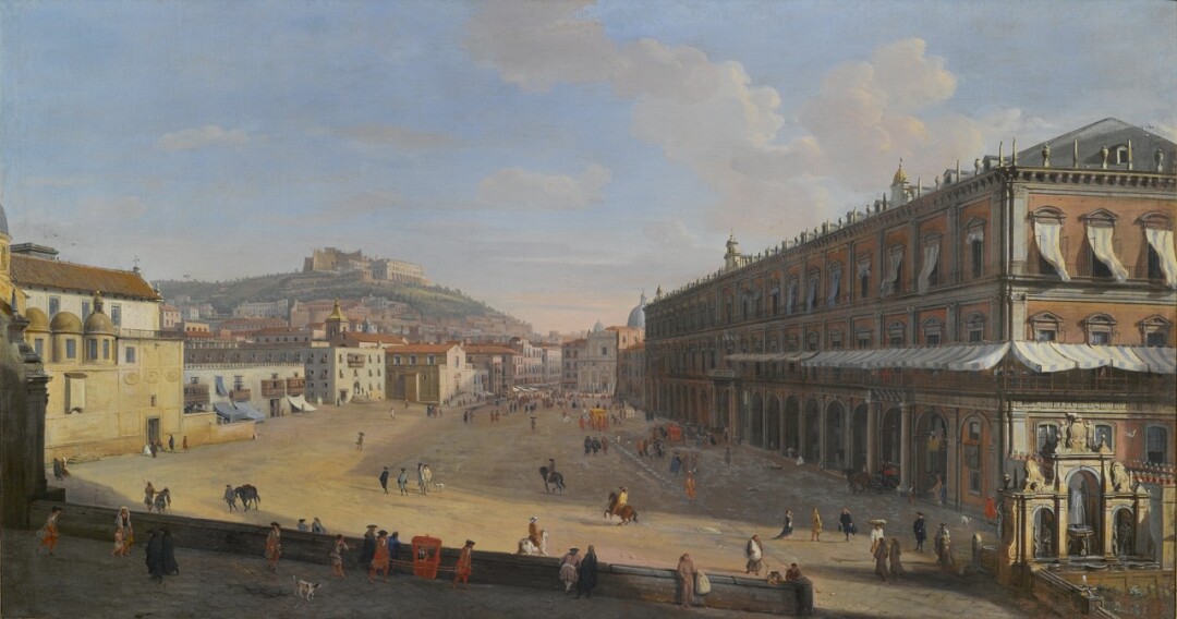 Veduta del Largo di Palazzo a Napoli