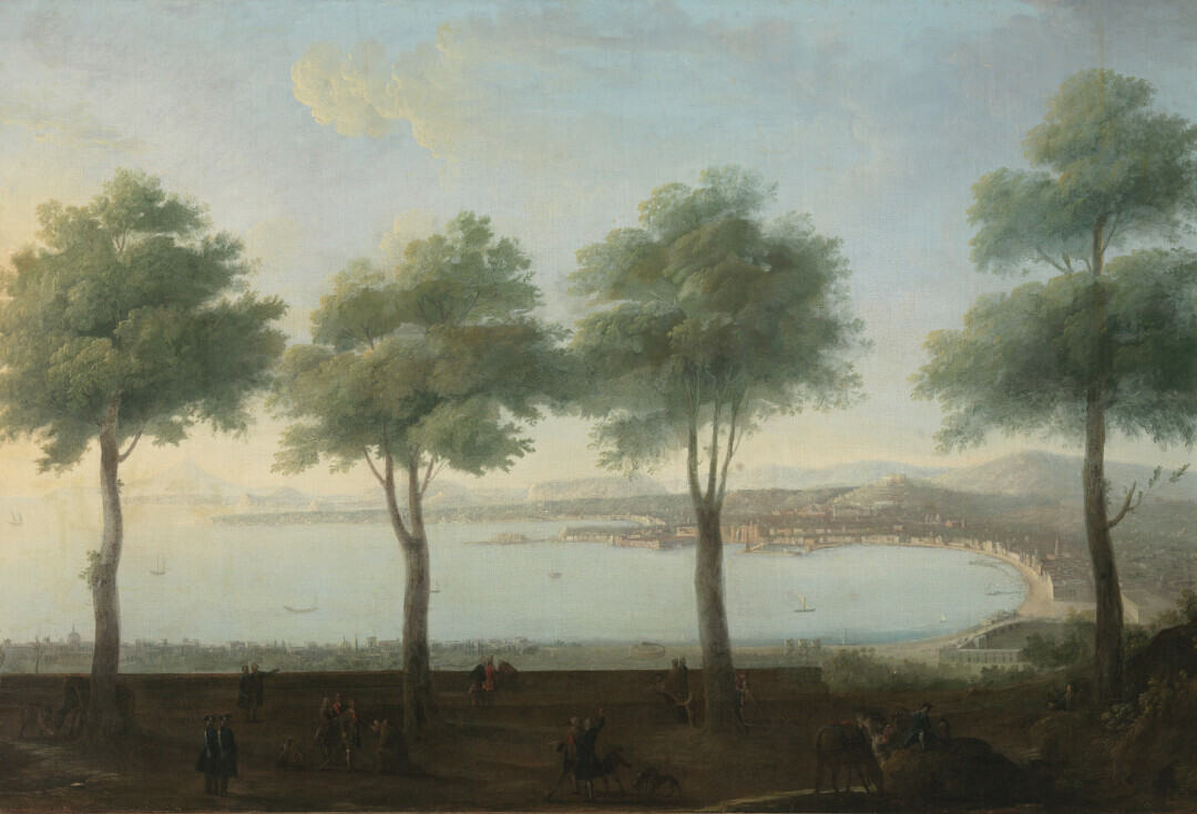 Veduta del Golfo di Napoli dalle falde del Vesuvio, Antonio Joli, 1765-1770 ca