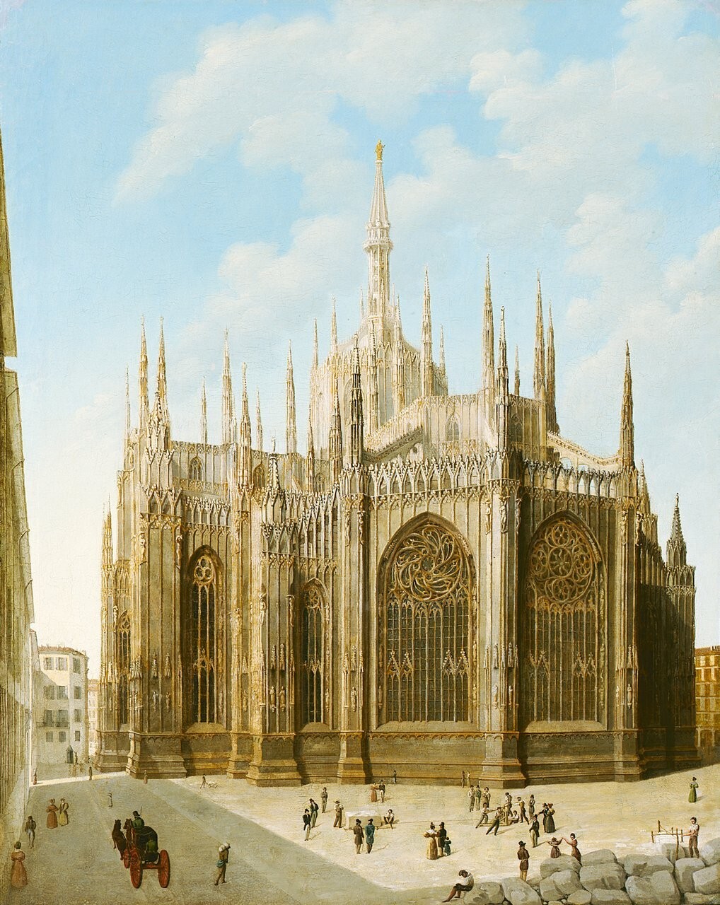 View of the absidal complex of the Milan Cathedral