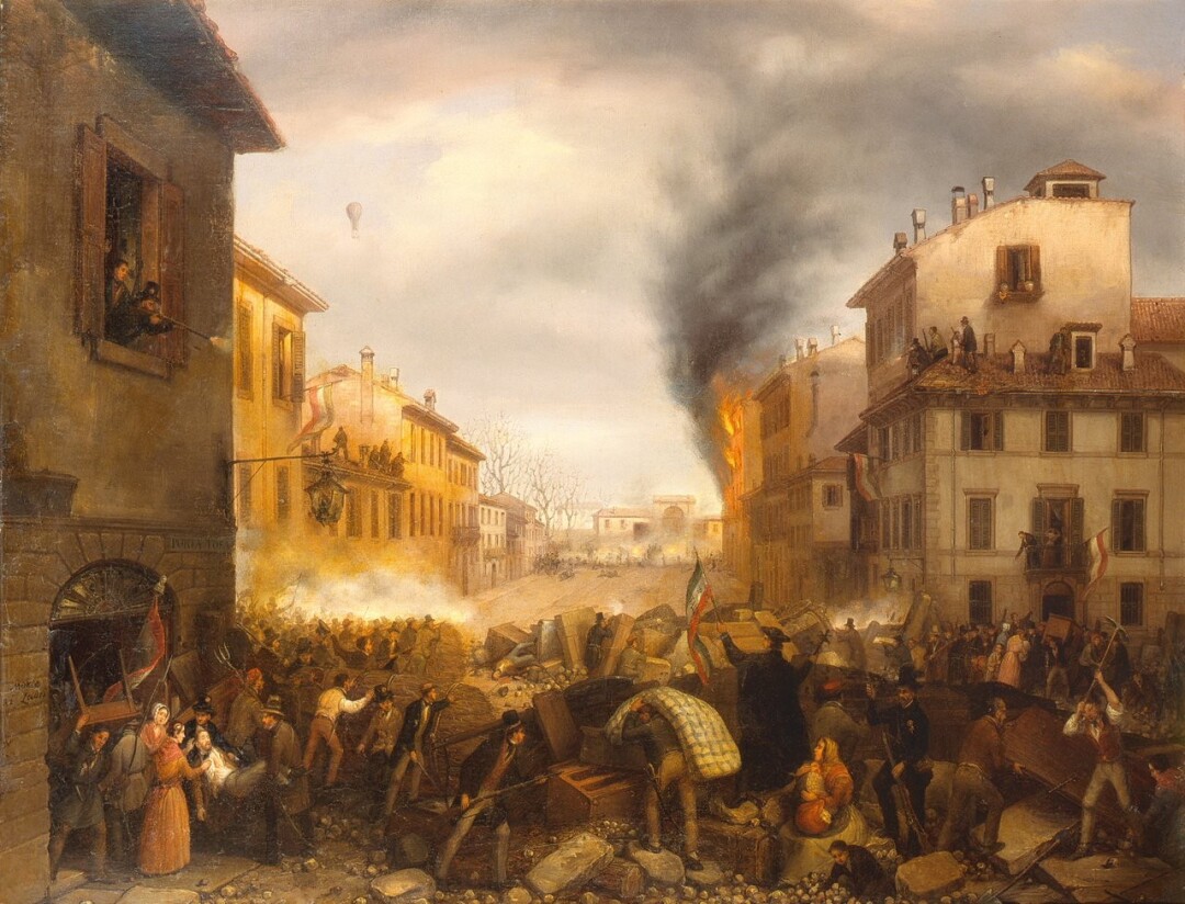 Porta Tosa in Milano (il 22 Marzo 1848)
