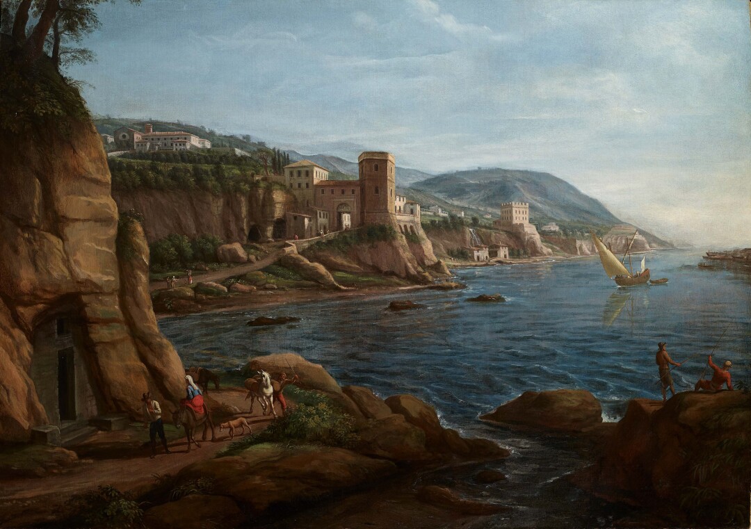 Veduta del golfo del litorale napoletano
