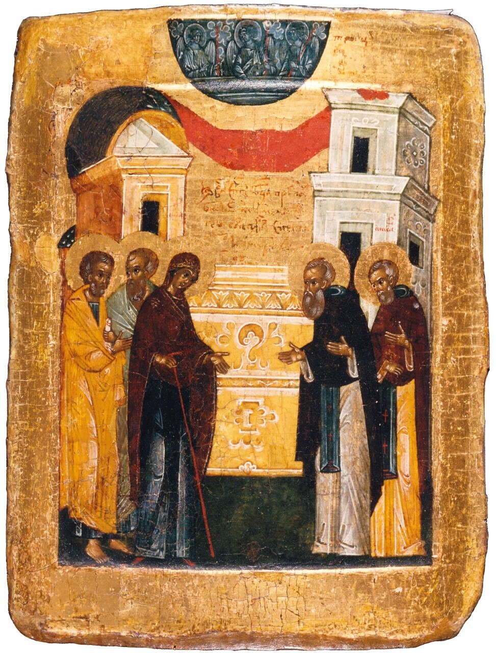 The apparition of the Mother of God to St. Sergius of Radonež