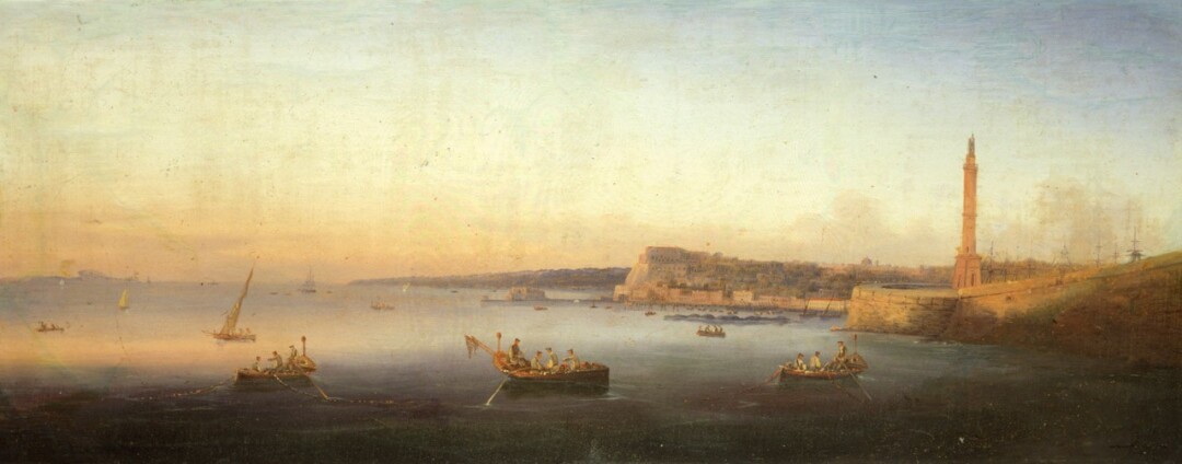 Veduta del porto di Napoli