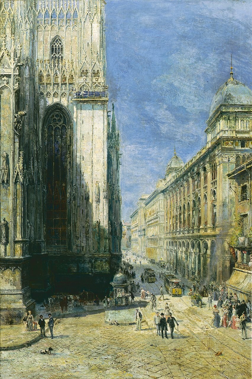 The Milan Cathedral seen from the Corsia dei Servi
