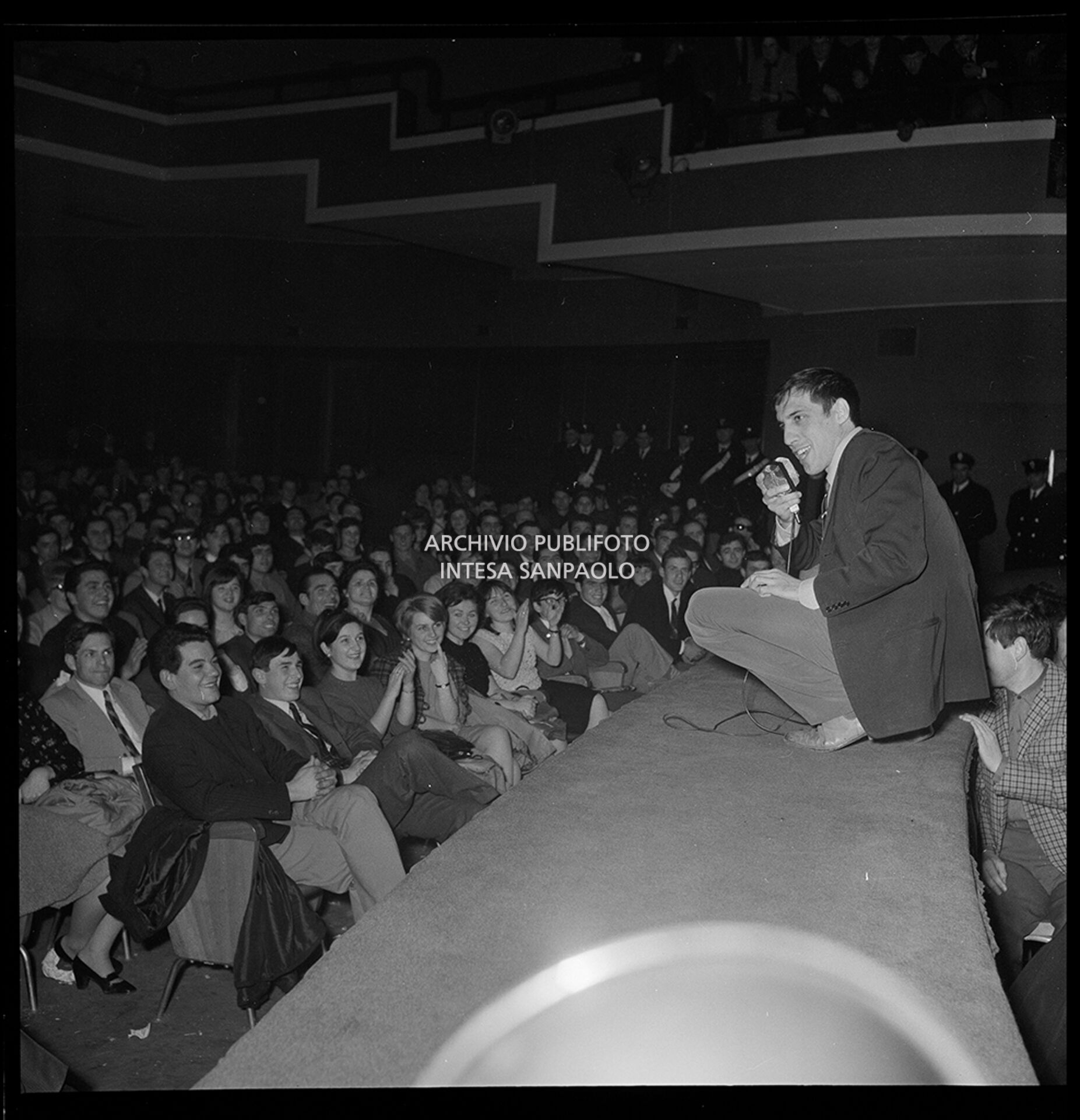 Adriano Celentano at the Teatro Smeraldo in Milan