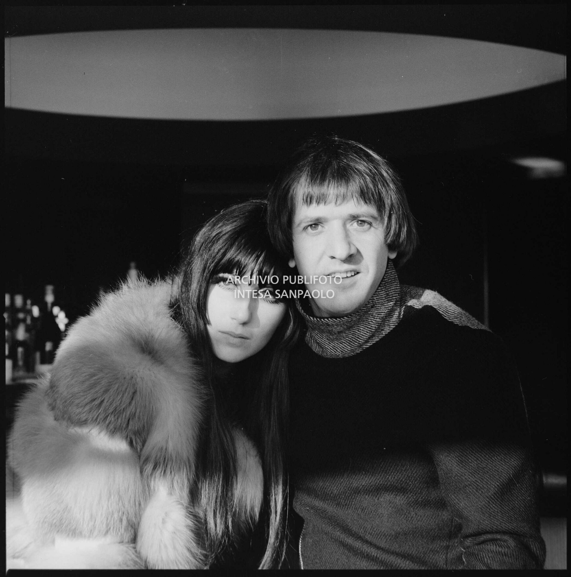 Sonny and Cher portrayed during the days of the 17th Sanremo Festival