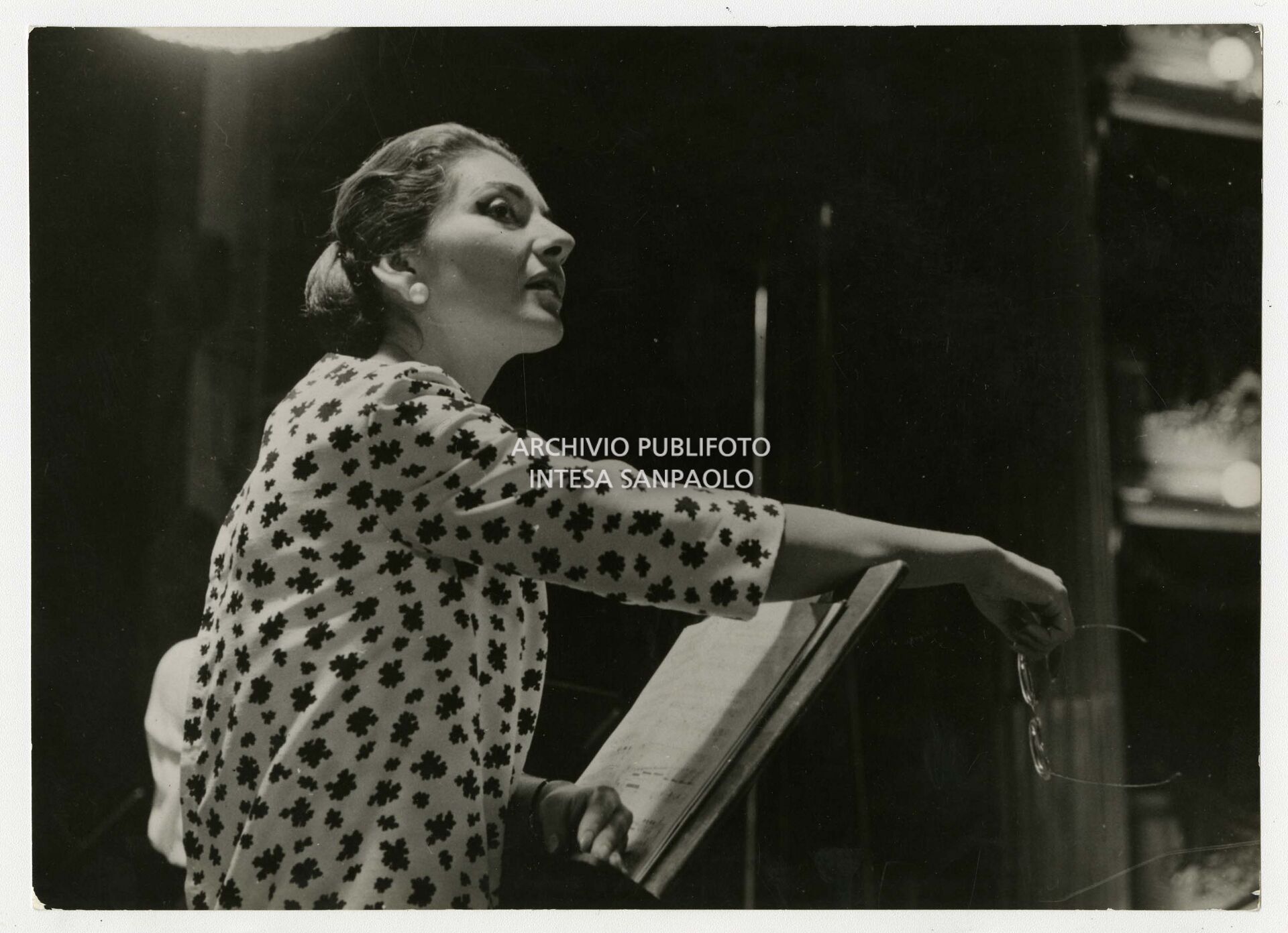 Maria Callas incide l'opera La Gioconda di Amilcare Ponchielli al Teatro alla Scala