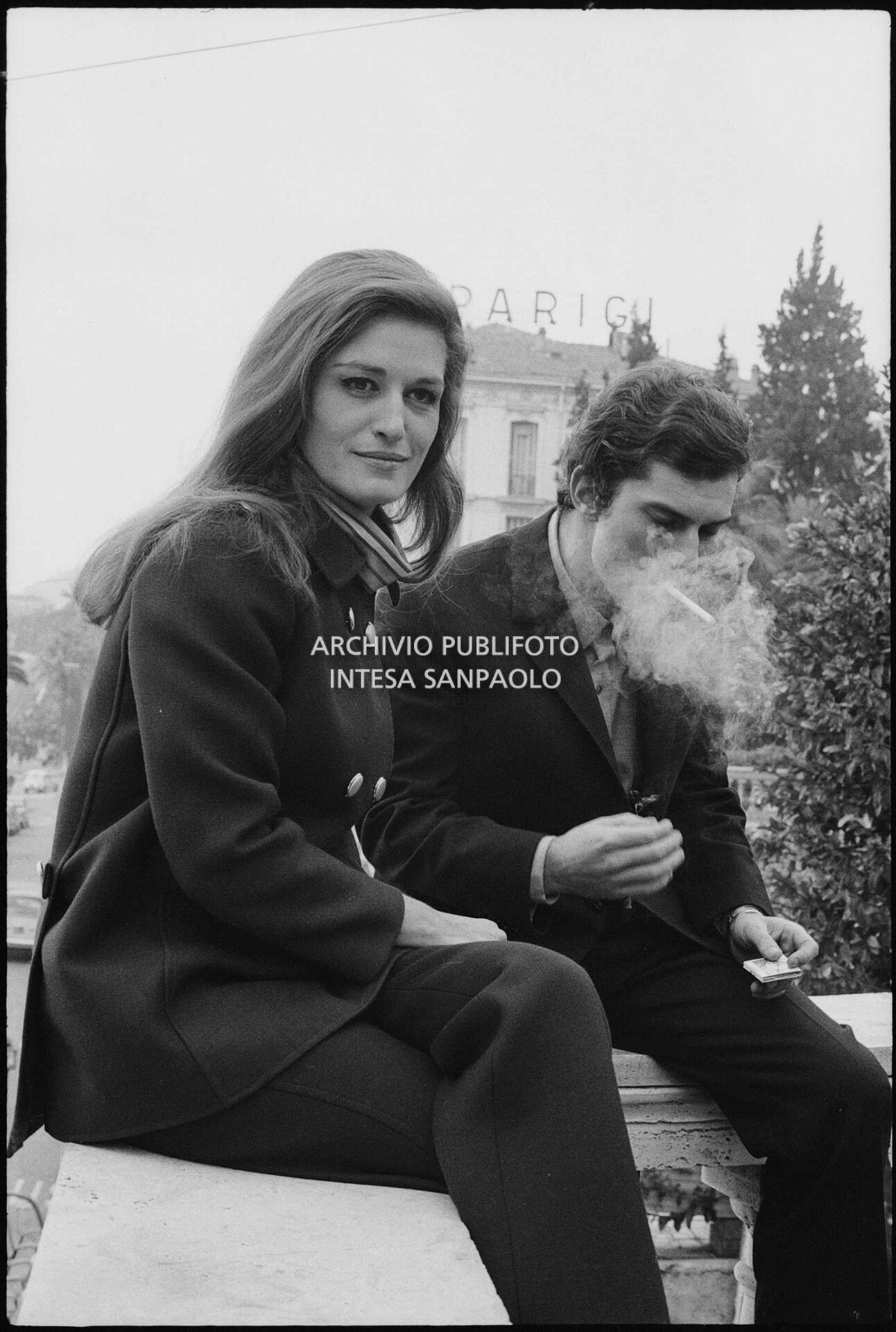 Dalida e Luigi Tenco ritratti nei giorni del XVII Festival di Sanremo