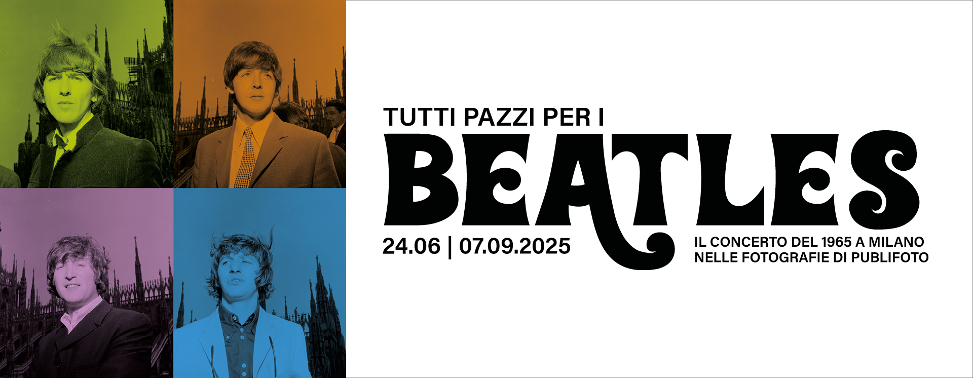 Mostra "Tutti pazzi per i Beatles. Il concerto del 1965 a Milano nelle fotografie di Publifoto"