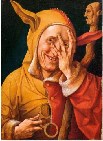 Frans Verbeeck, Giullare che si guarda tra le dita