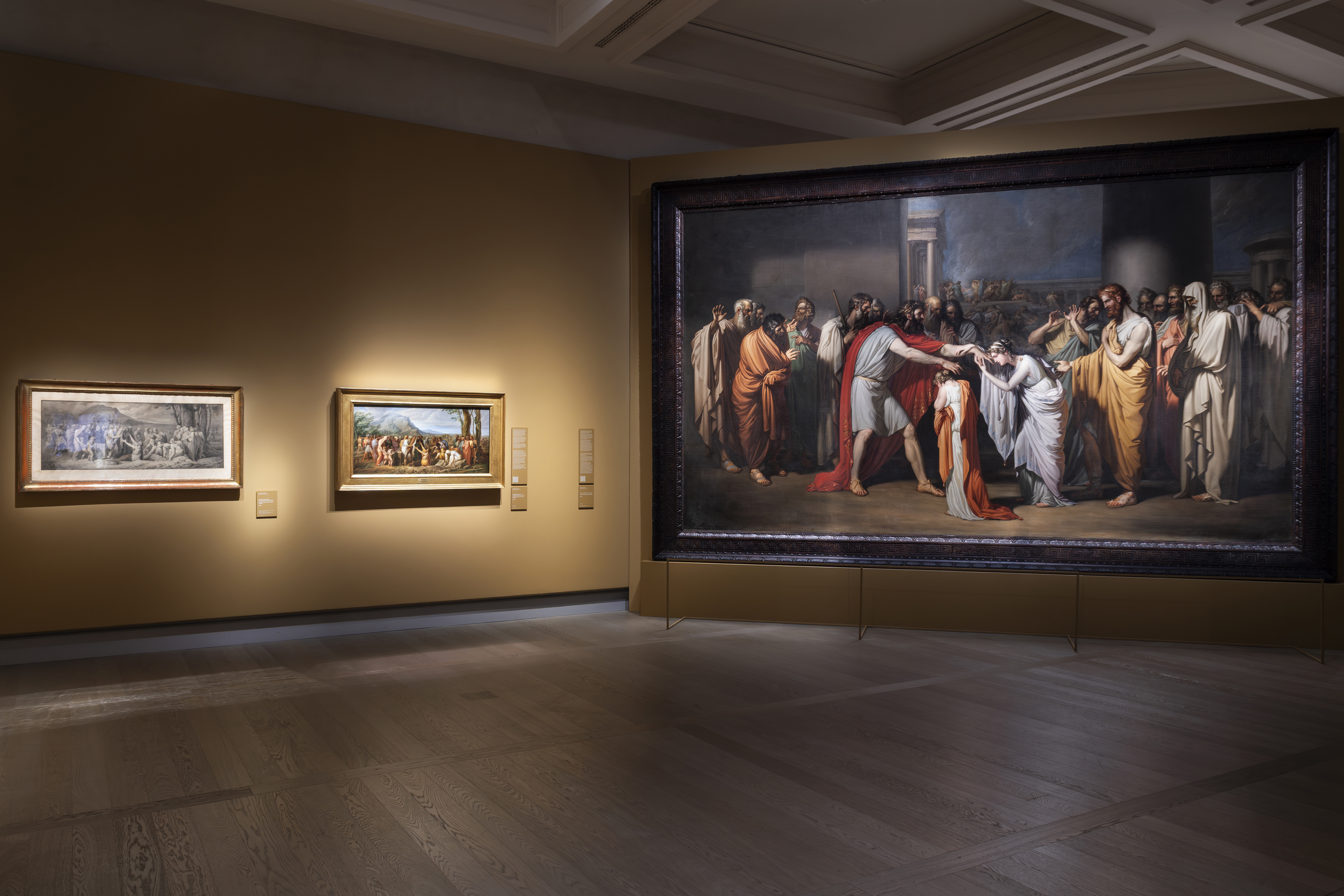 Foto di allestimento "Incontro Edipo cieco con le figlie"