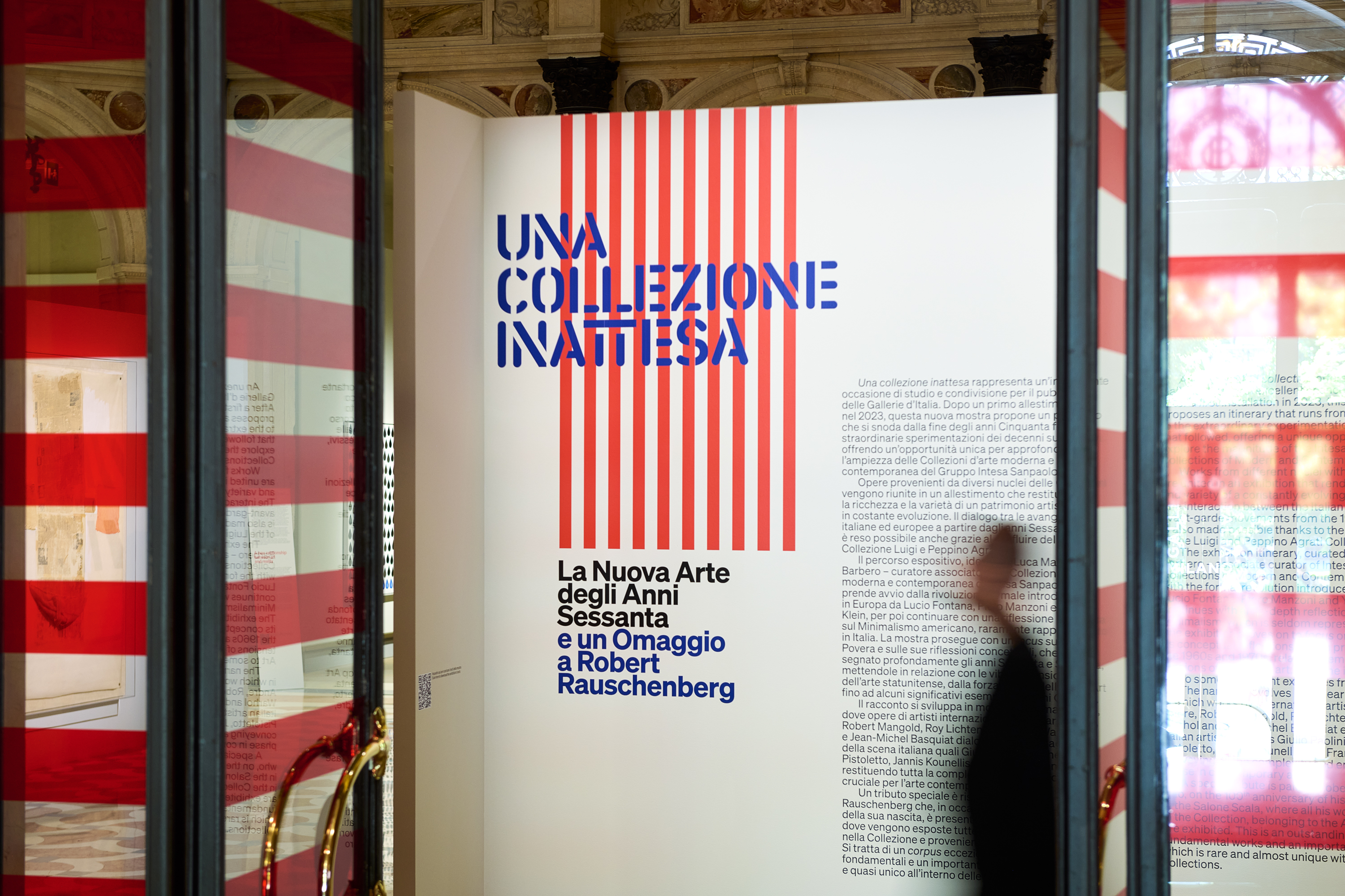 Logo mostra "UNA COLLEZIONE INATTESA. La Nuova Arte degli Anni Sessanta e un Omaggio a Robert Rauschenberg" 
