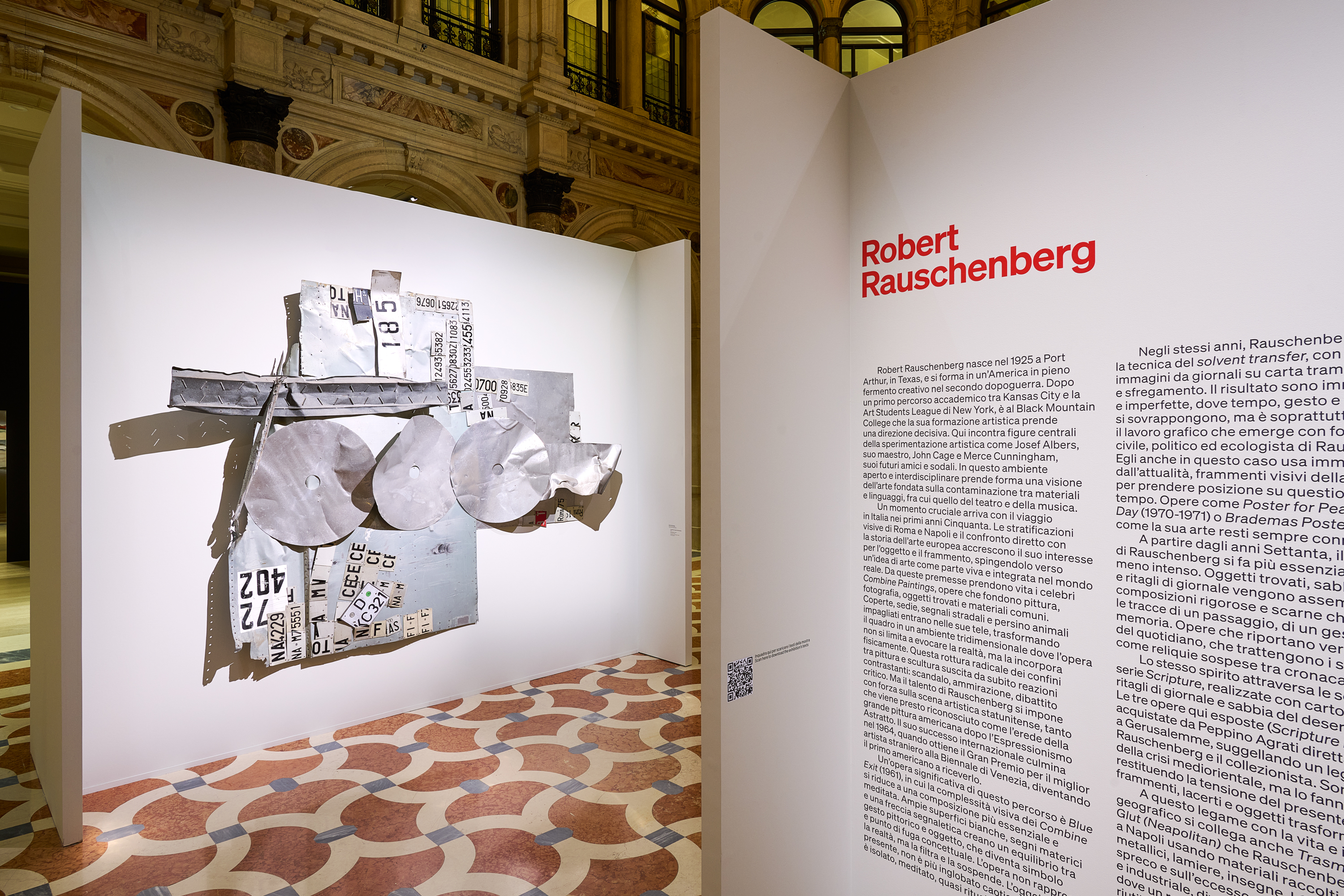 "UNA COLLEZIONE INATTESA. La Nuova Arte degli Anni Sessanta e un Omaggio a Robert Rauschenberg"  sala mostra