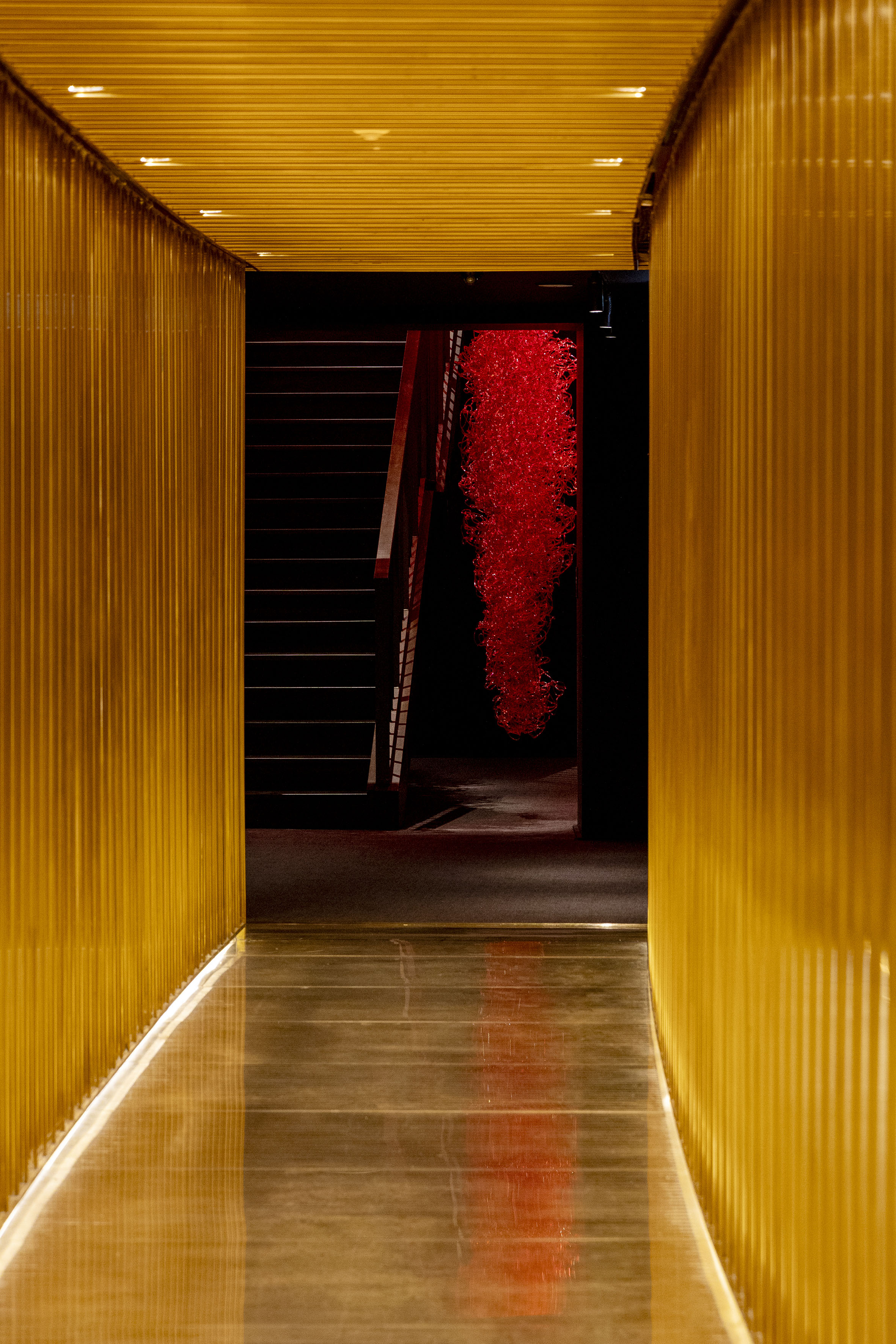 Fotografia ingresso installazione “La nuvola e l’ombra" di Foggini