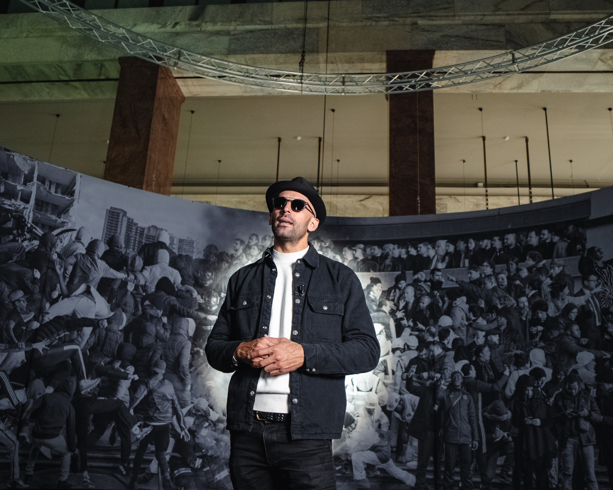 Photos from JR’s exhibition
