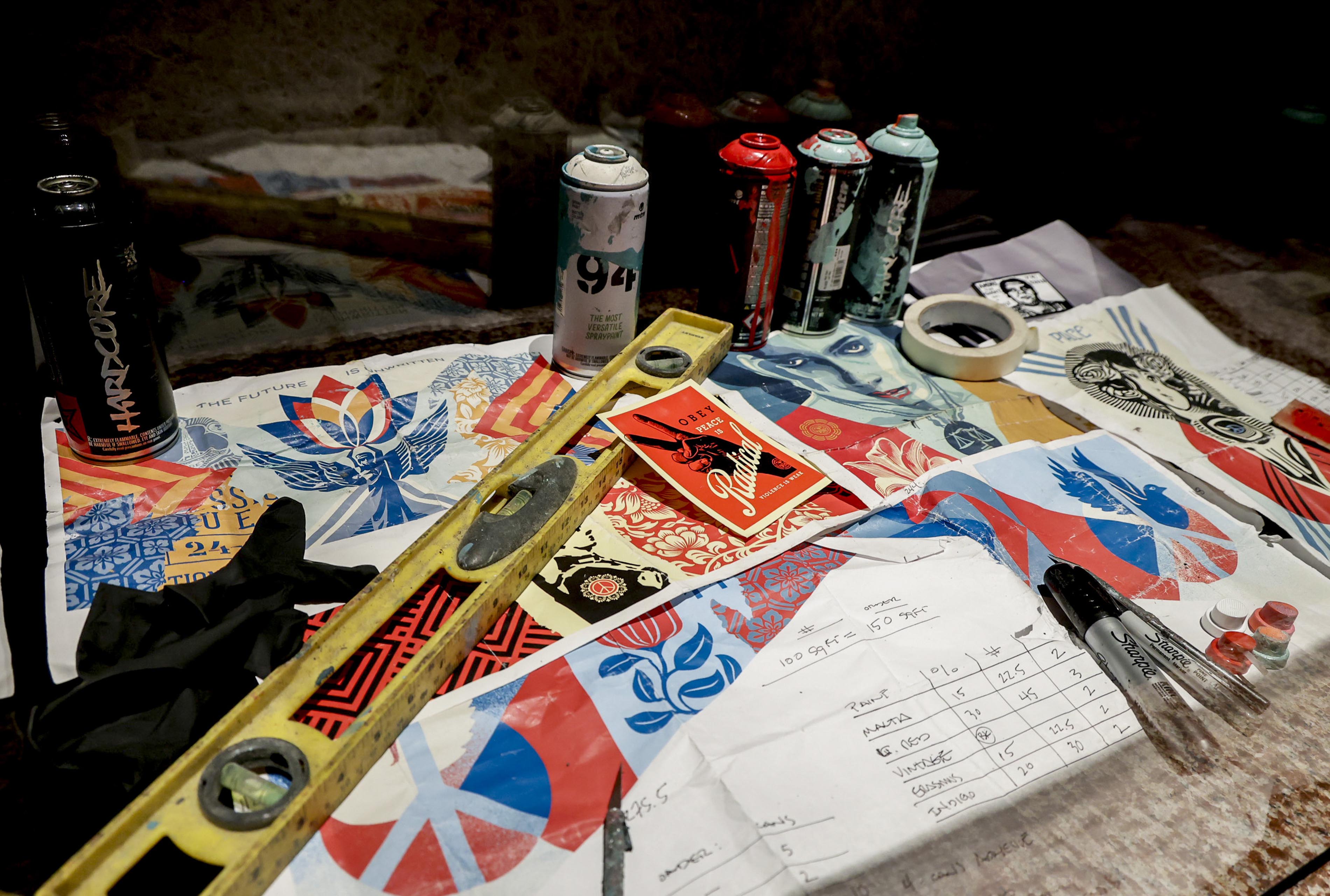 Photo of the exhibition "OBEY: Power to the Peaceful" in Naples