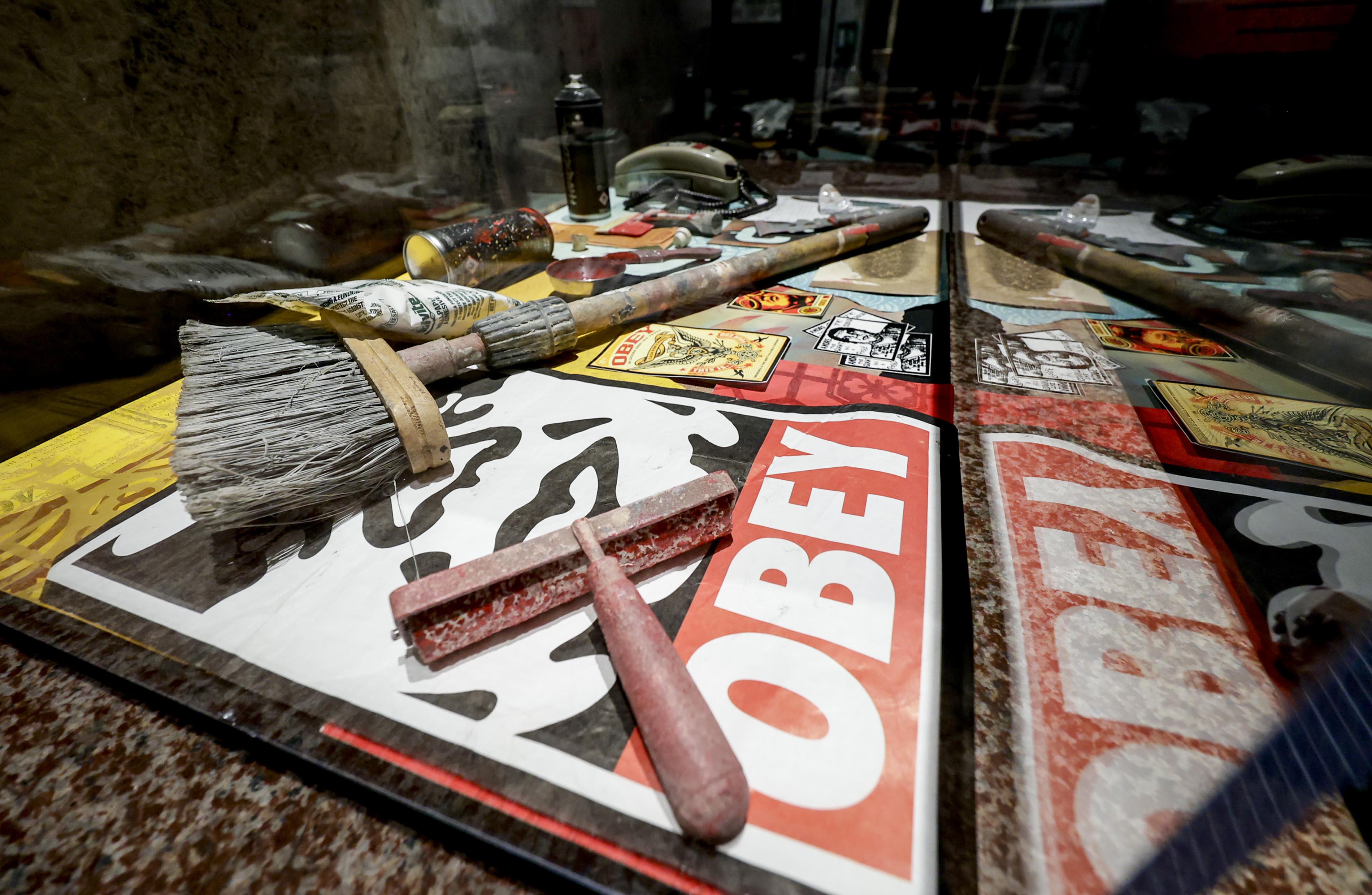 Photograph of "OBEY: Power to the Peaceful"