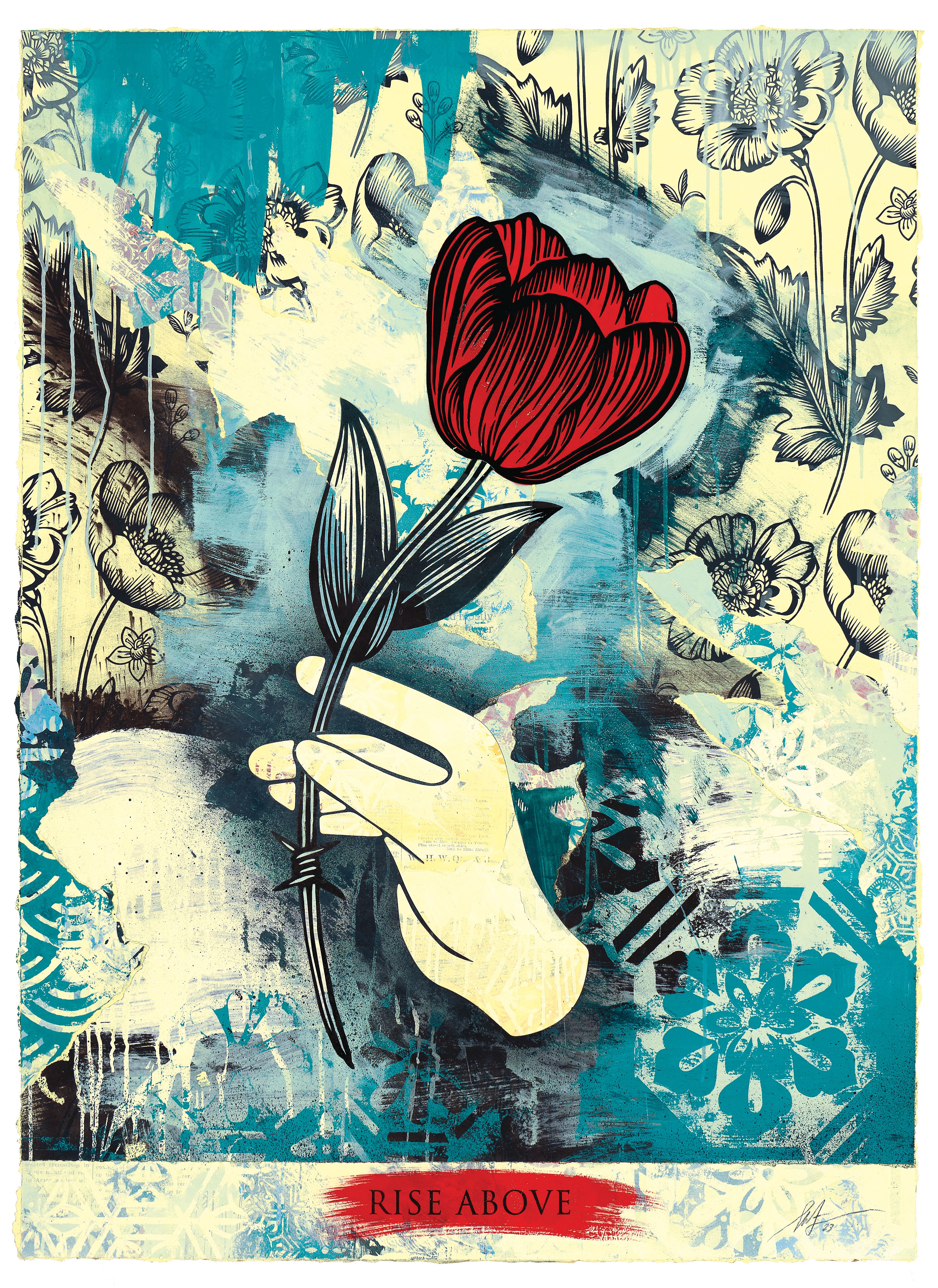 Obey (Shepard Fairey) Chaos Rise Above