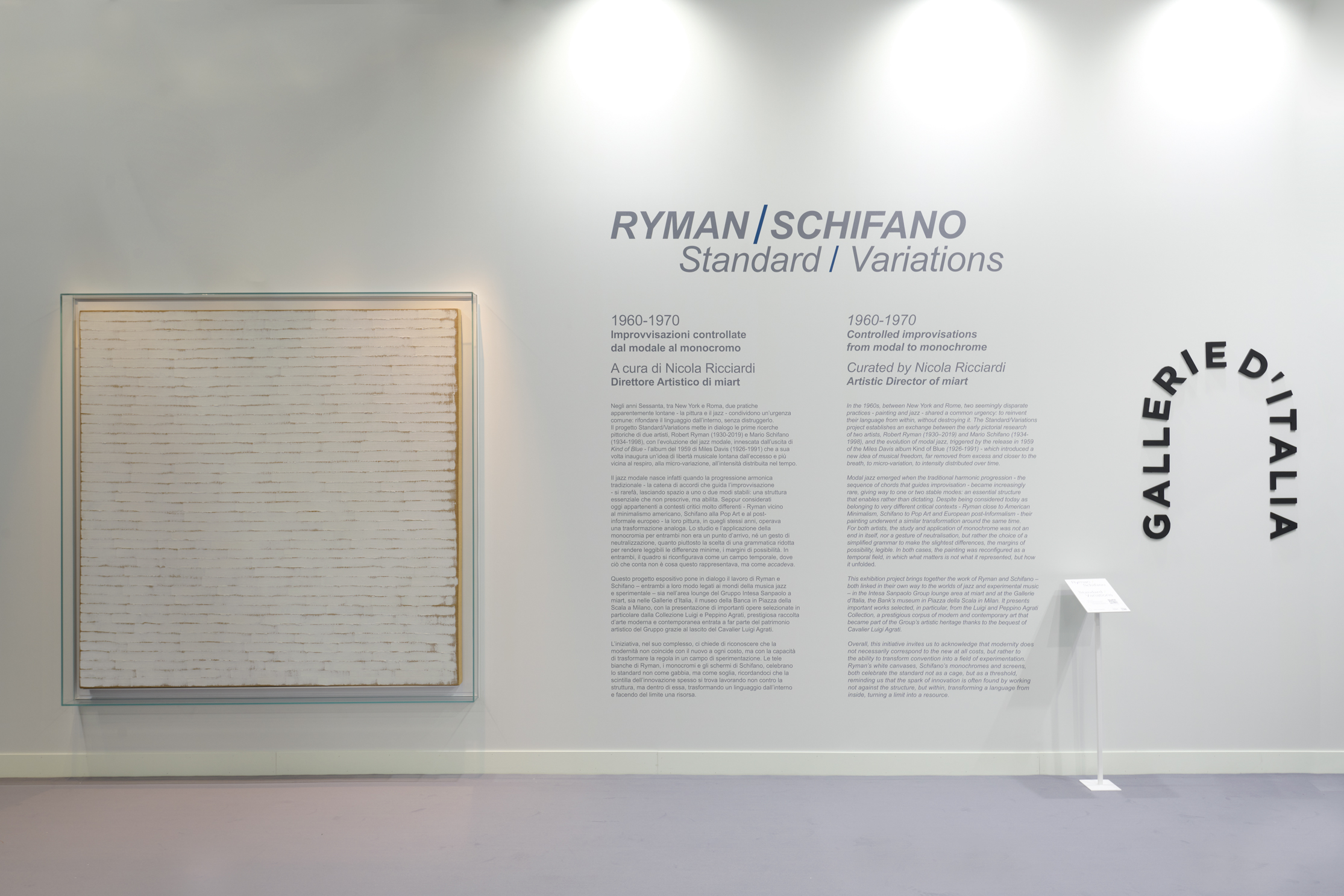 Fotografia allestimento miart 2026 Galleire d'Italia, Ryman