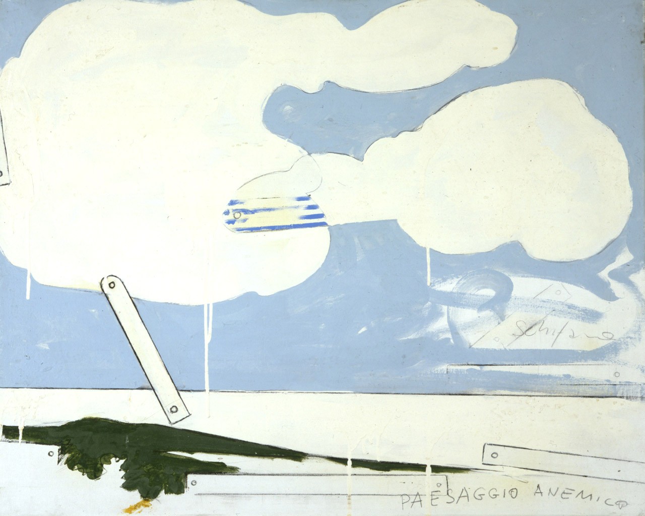 Mario Schifano (Homs, Libia 1934 - Roma 1998) Paesaggio anemico