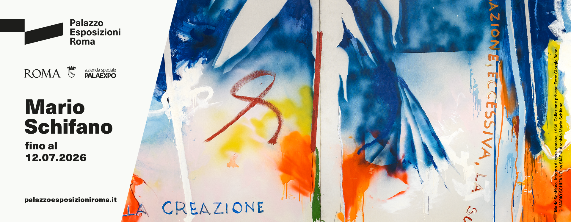 "Mario Schifano" mostra a Palazzo Esposizioni Roma